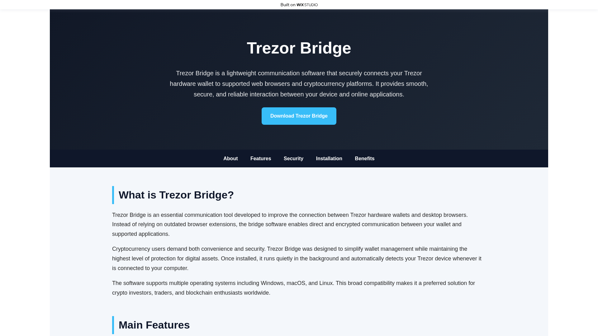 Screenshot of bridges-applives.wixstudio.com