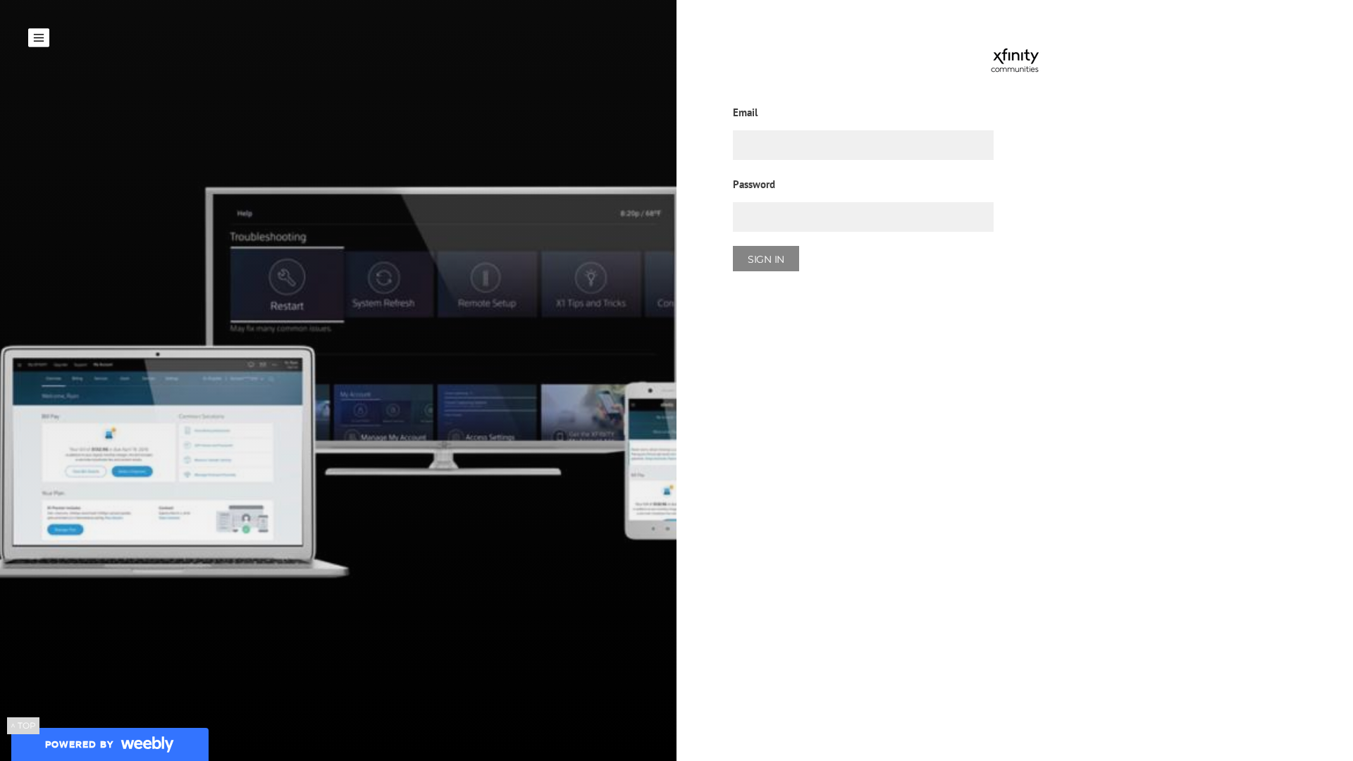 Screenshot of mailerxfinity.weebly.com