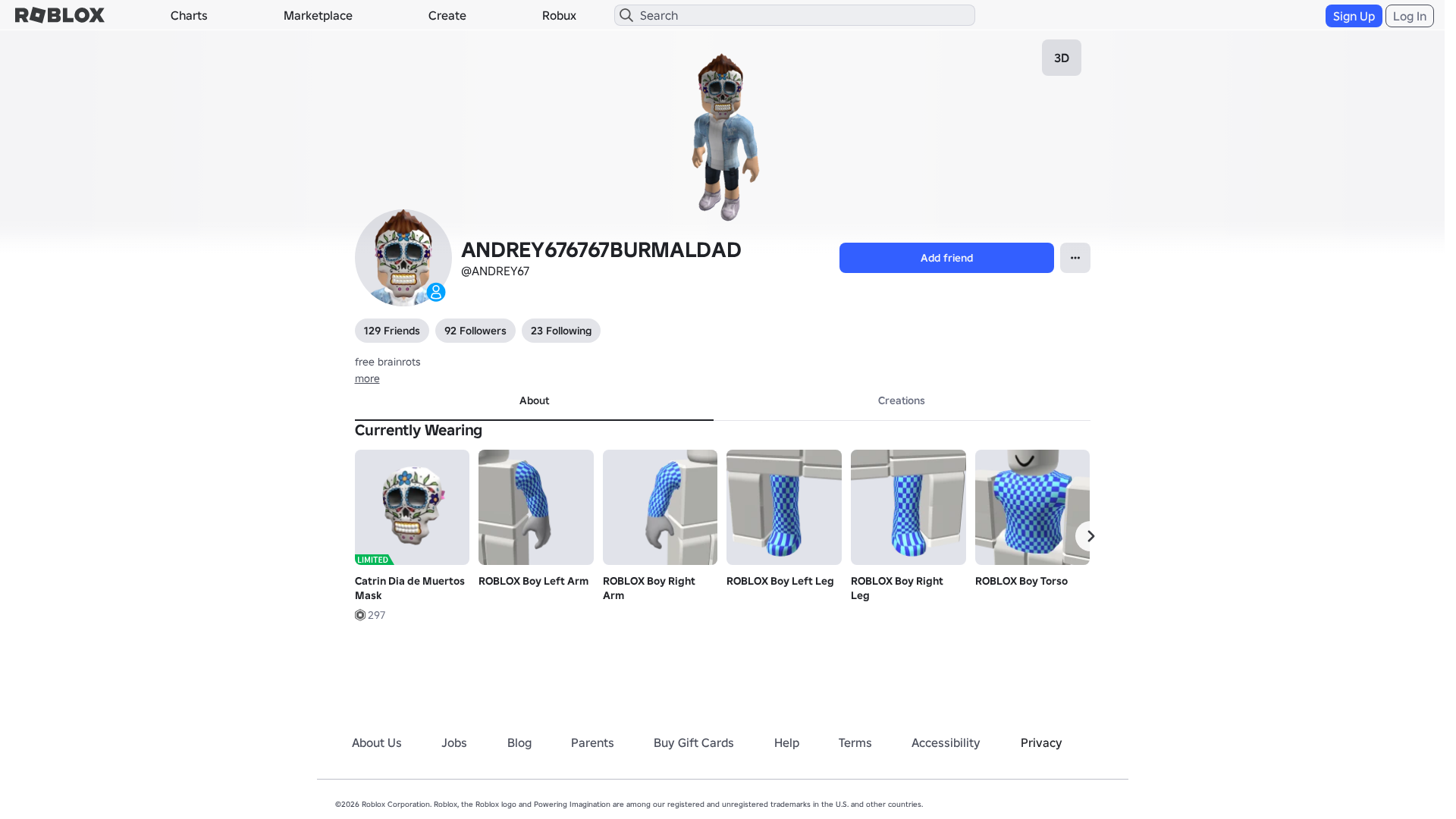 Screenshot of www.roblox.com.am