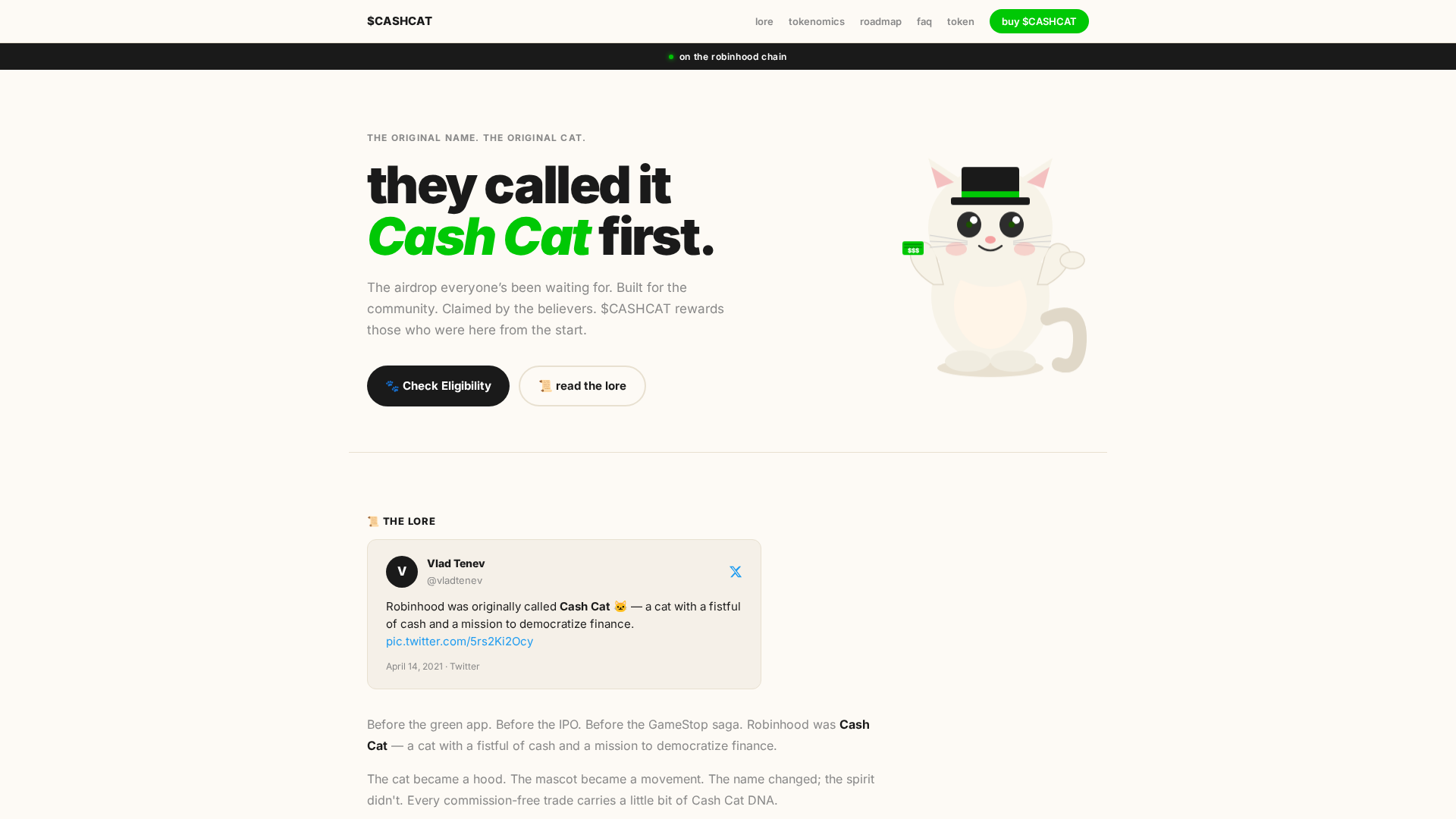 Screenshot of cashcat-robinhd.xyz