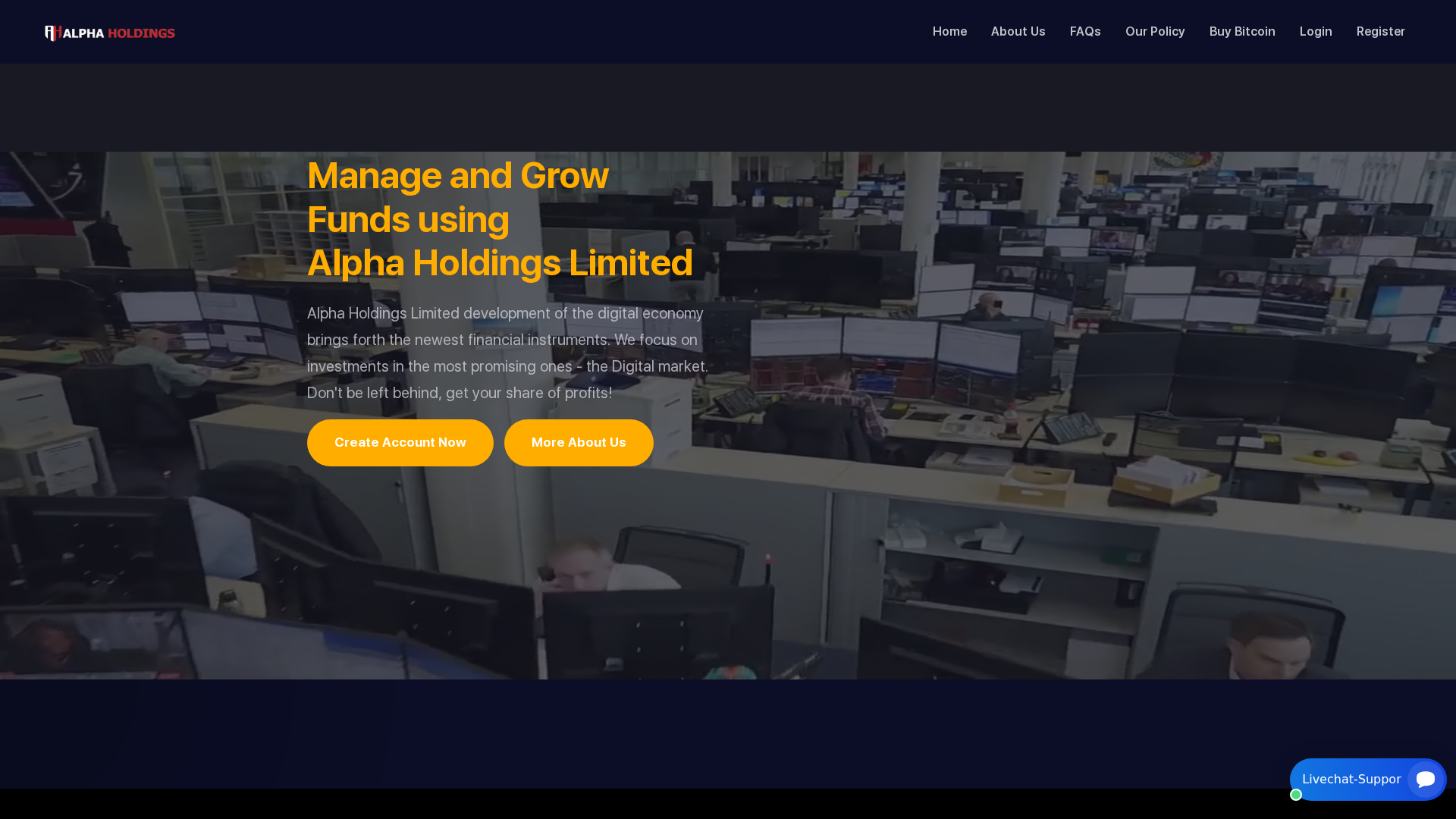 Screenshot of alphaholdingsltd.org