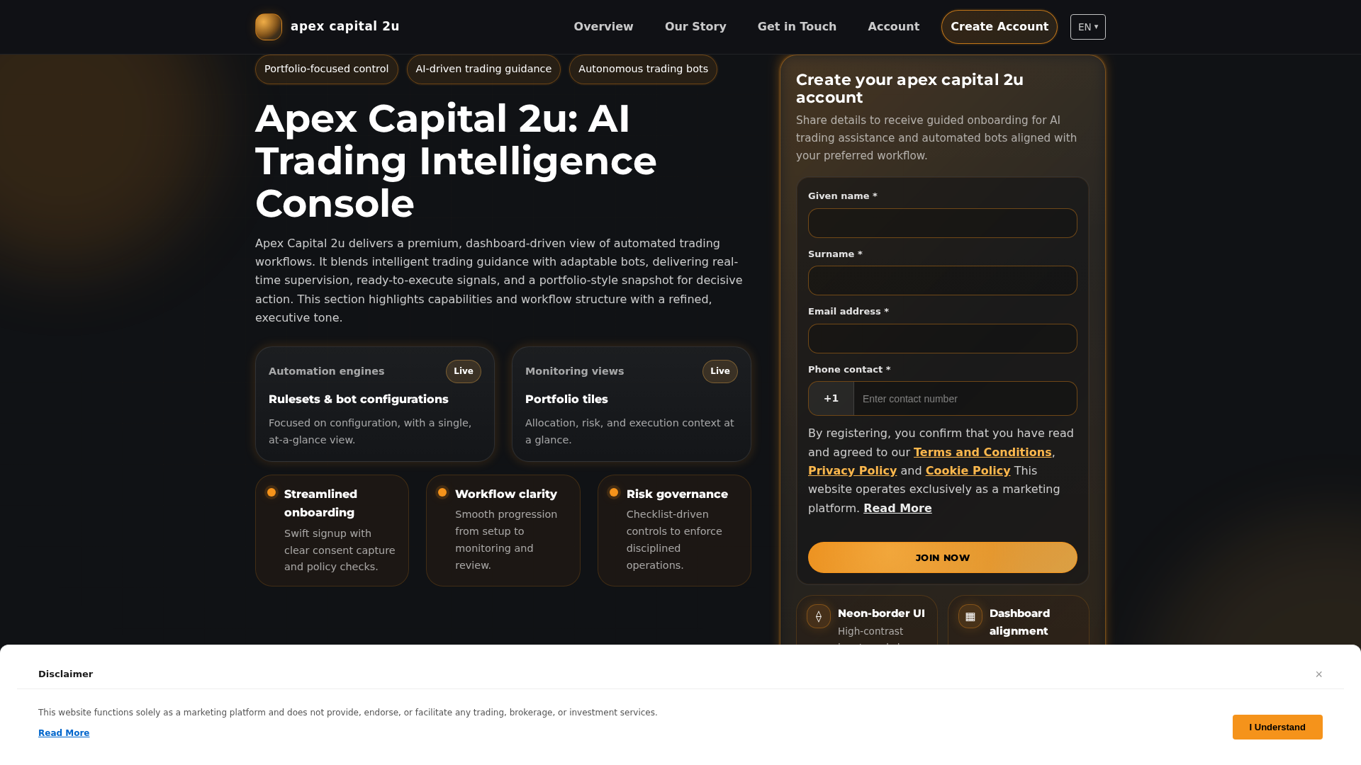 Screenshot of apexcapital2u.digital