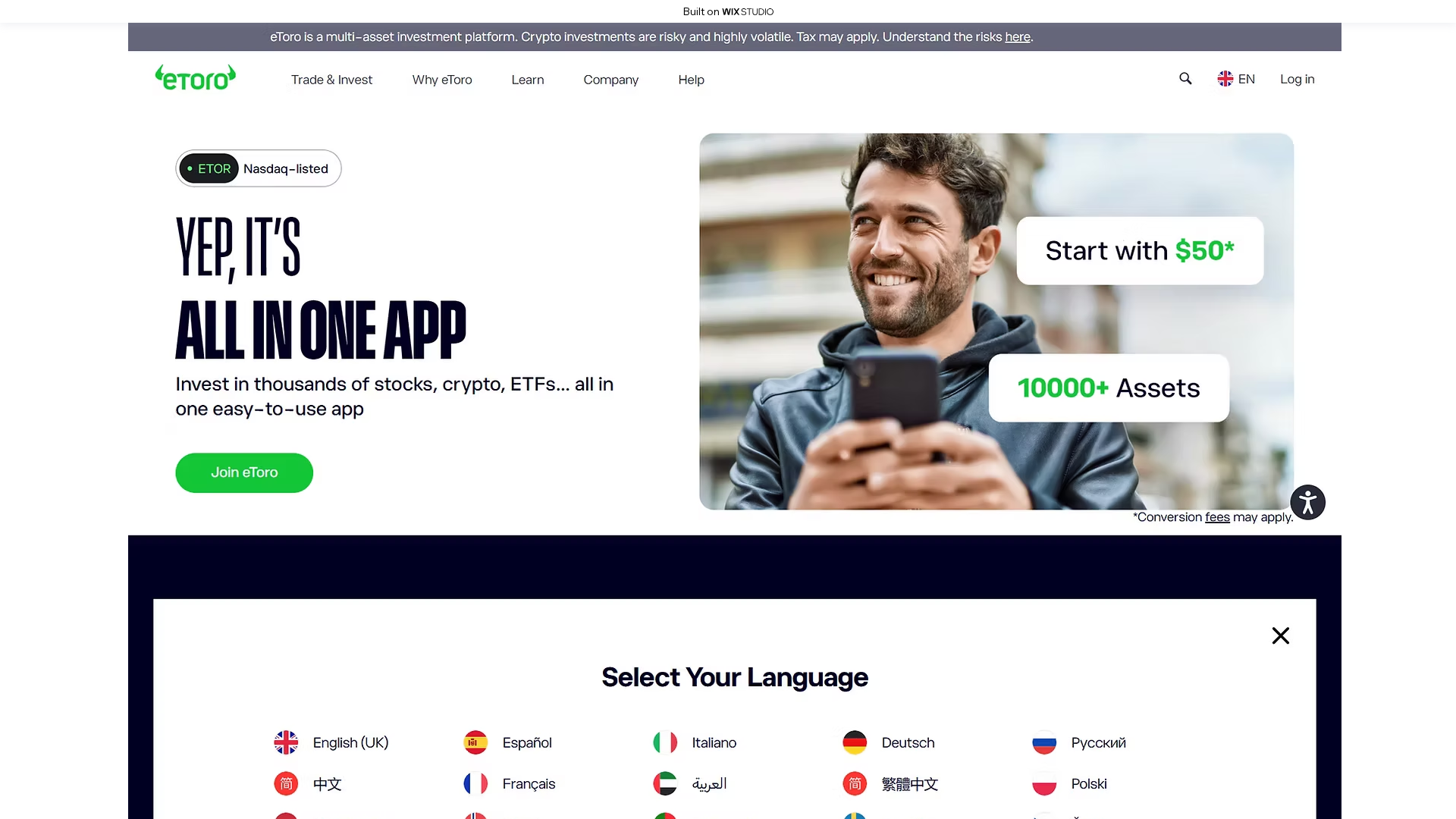 Screenshot of home-eitrocdn.wixstudio.com