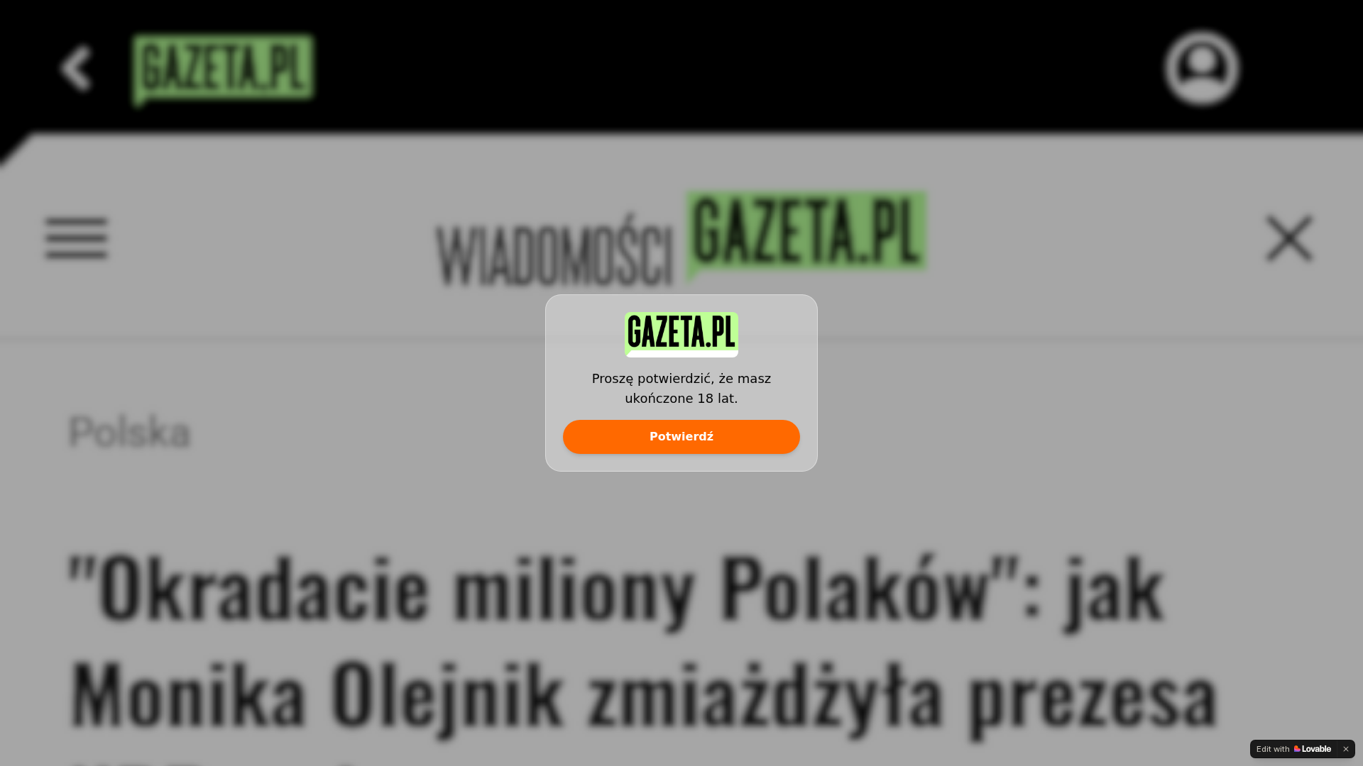 Screenshot of polska-polka-porzadku.lovable.app