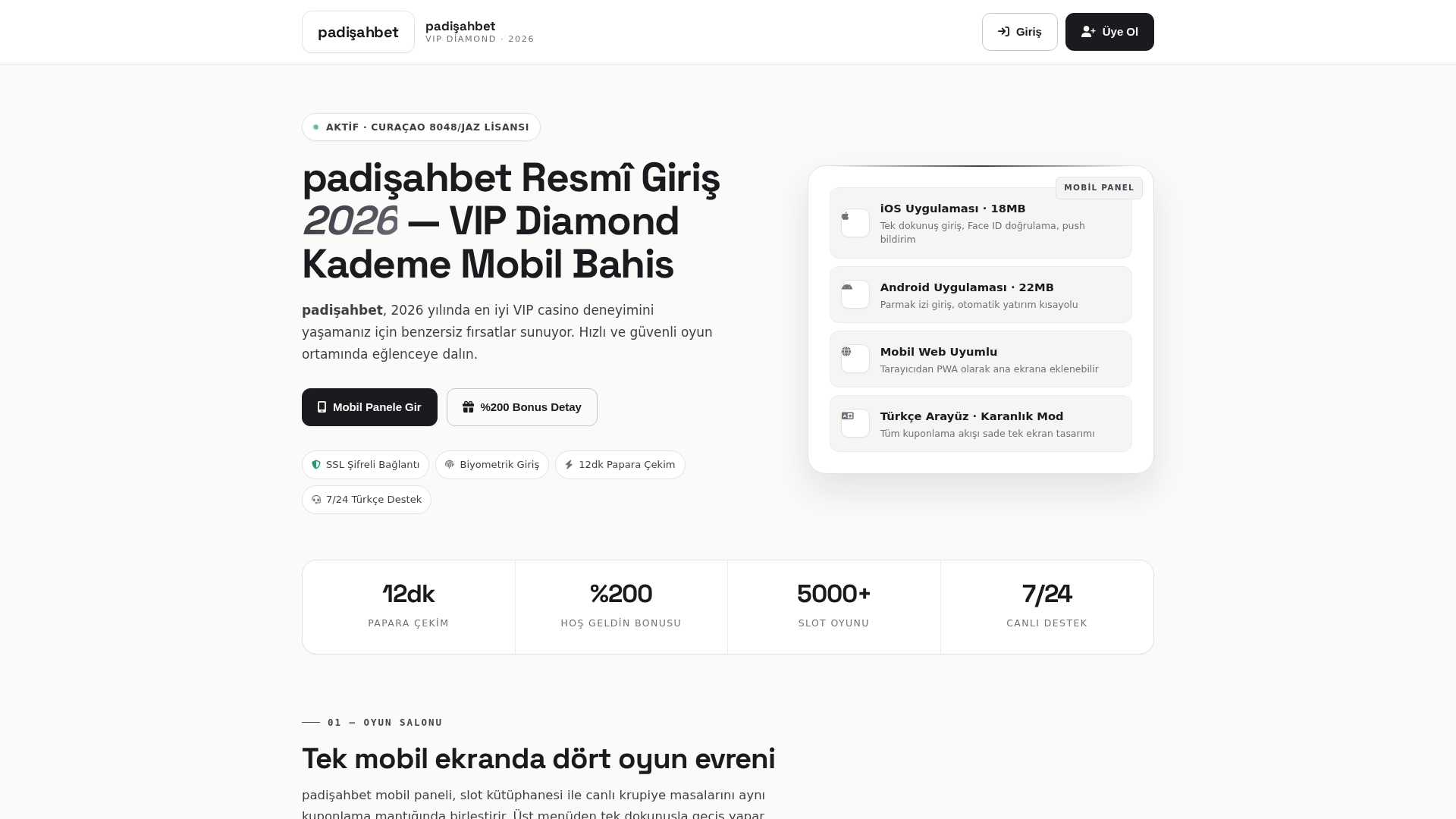 Screenshot of tr.padisahbet-guncelgiris.icu