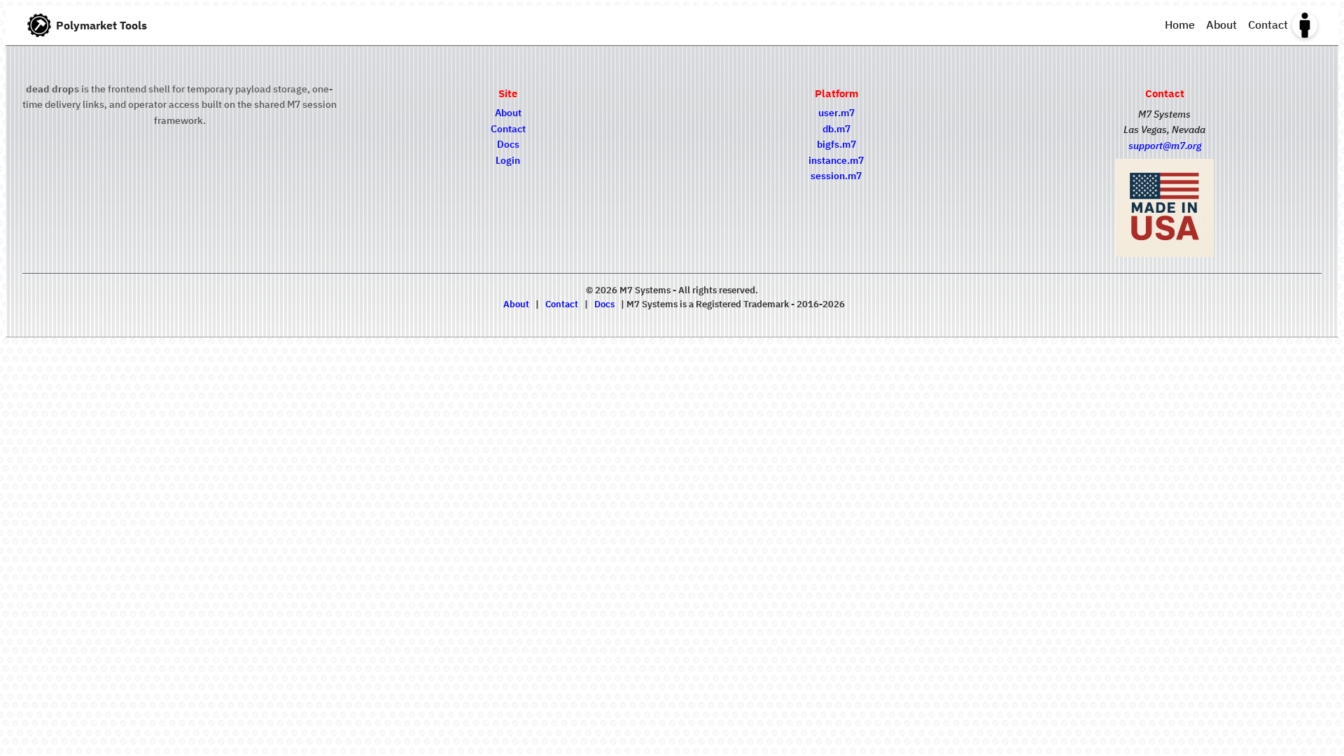 Screenshot of polymarket.m7.org