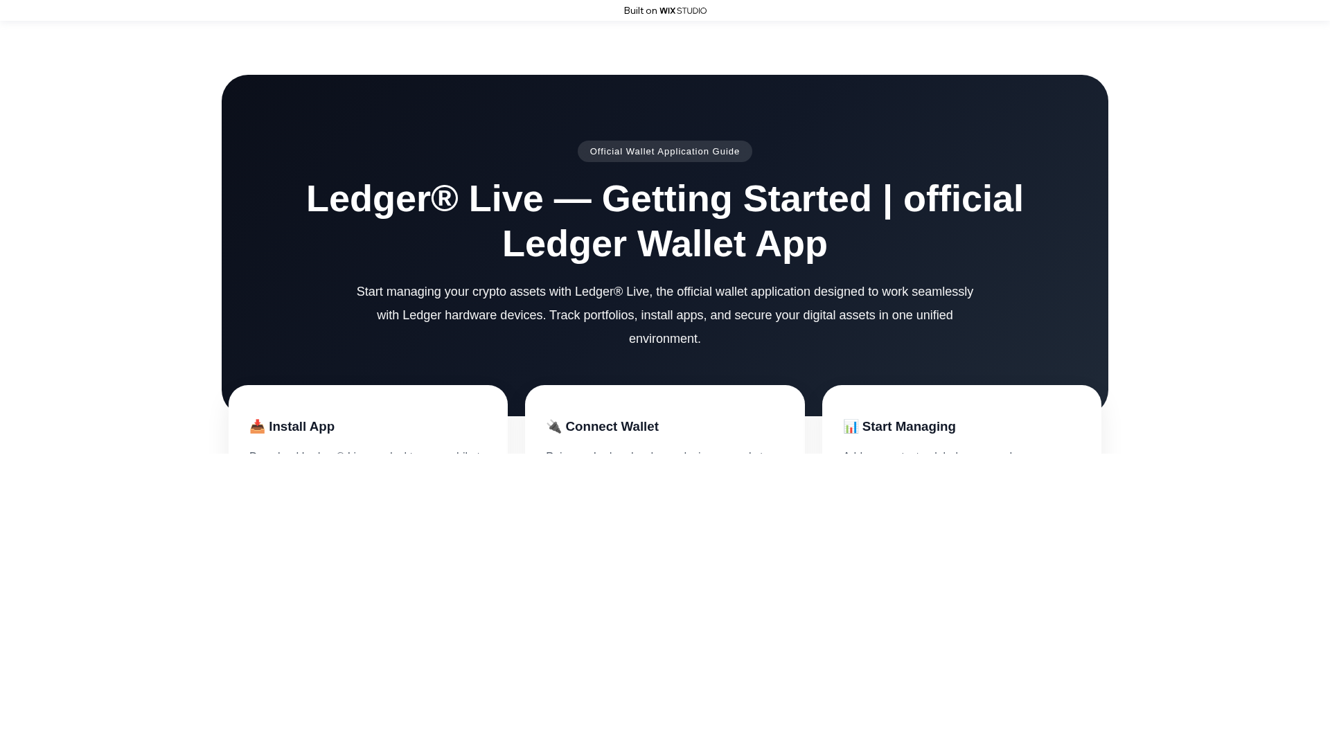 Screenshot of startiohelp.wixstudio.com