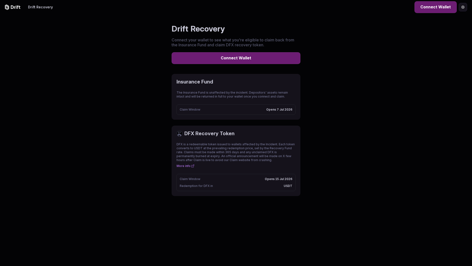 Screenshot of drifts.trade