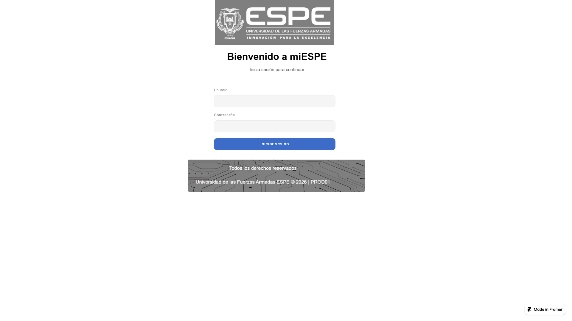 ESPE (Universidad de las Fuerzas Armadas)