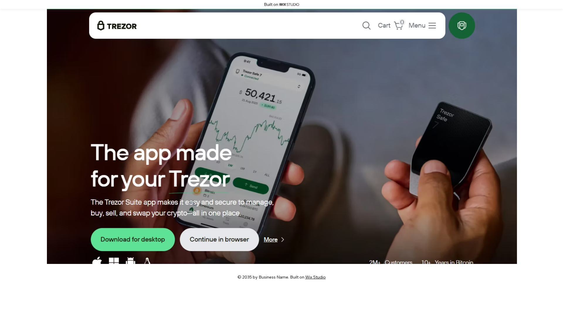 Screenshot of visit-trezous.wixstudio.com