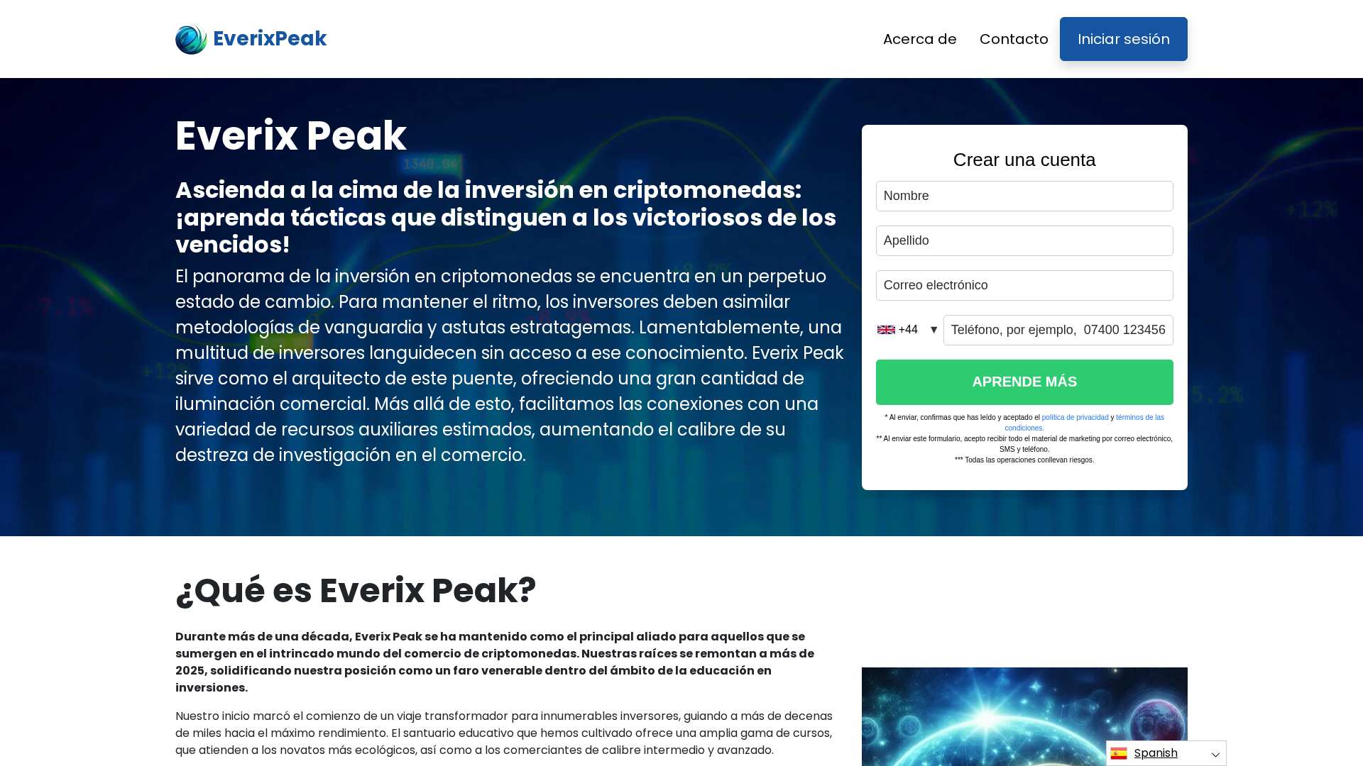 Screenshot of everix-peak.org
