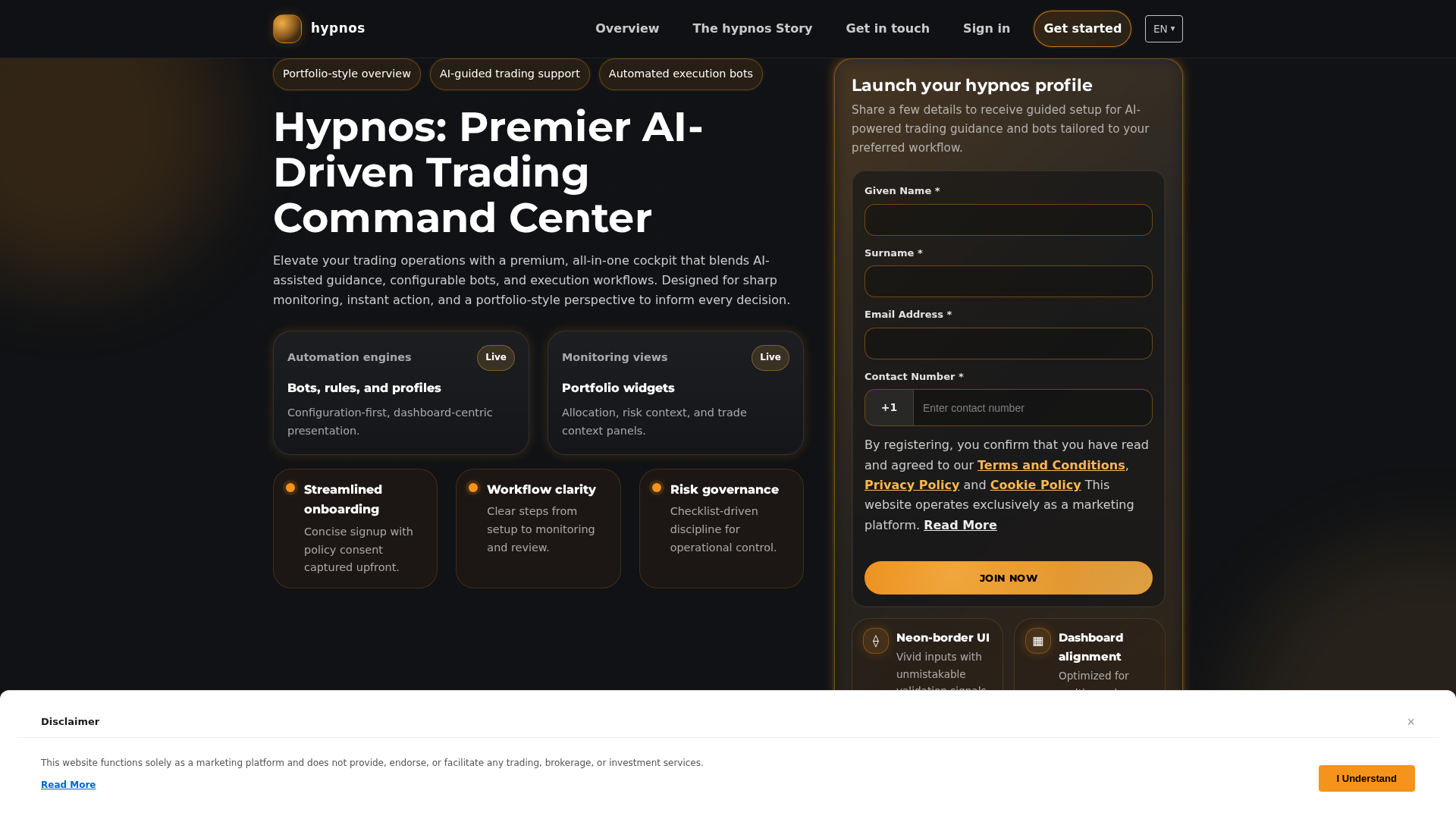 Screenshot of hypnos.click