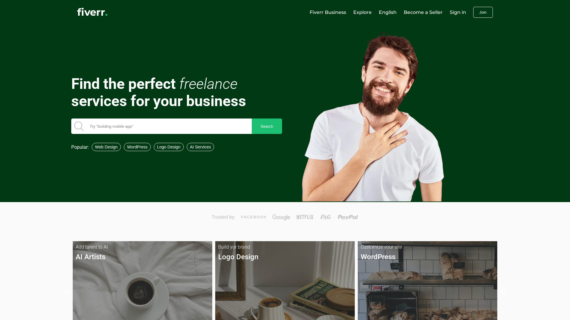 Screenshot of fiverr-clone-mauve.vercel.app