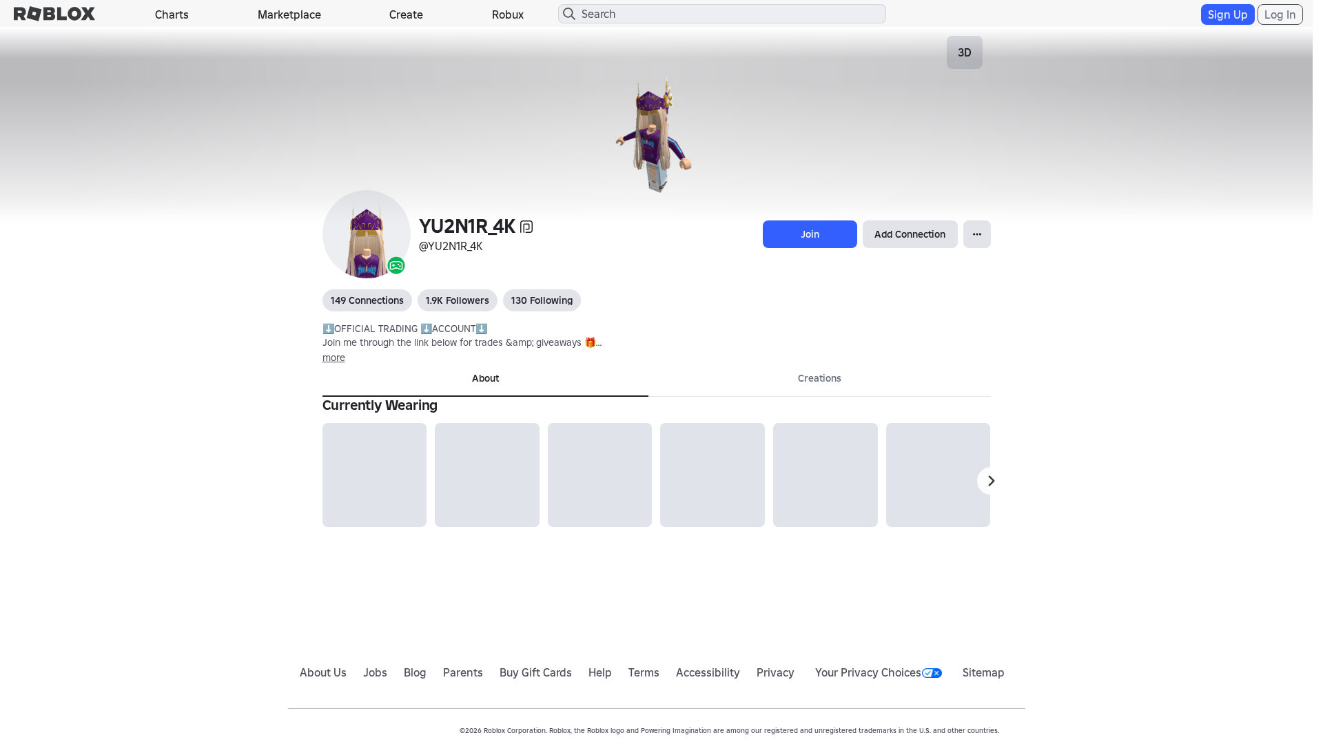 Screenshot of roblox.ly