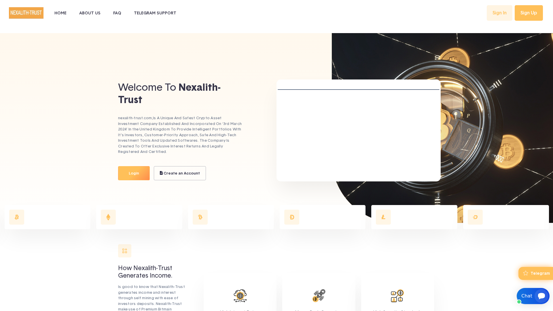 Screenshot of nexalith-trust.com