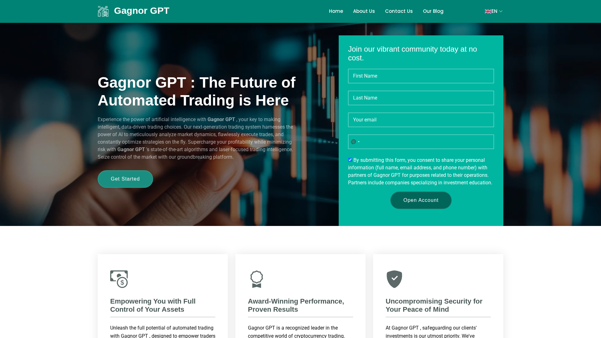 Screenshot of gagnorgpt.org