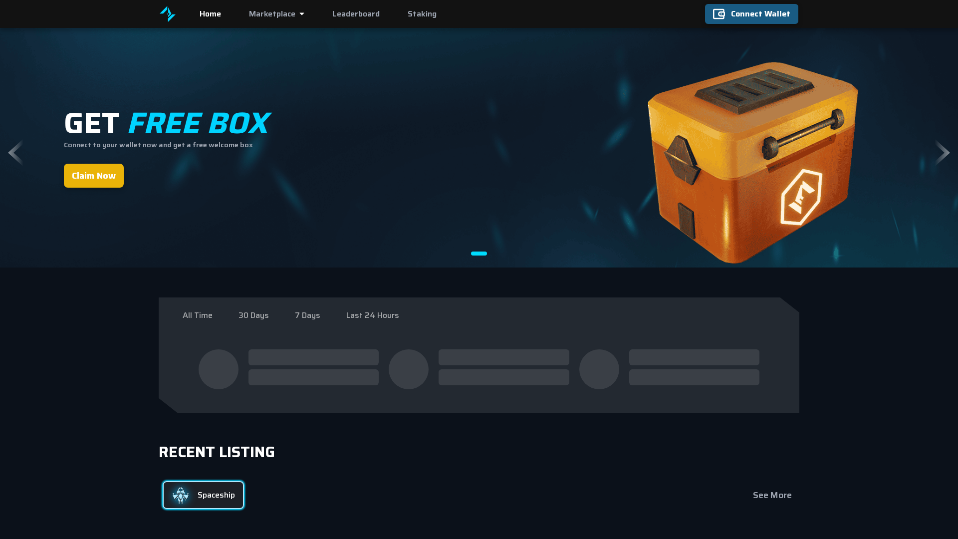 Screenshot of marketplace-stg.iztar.io
