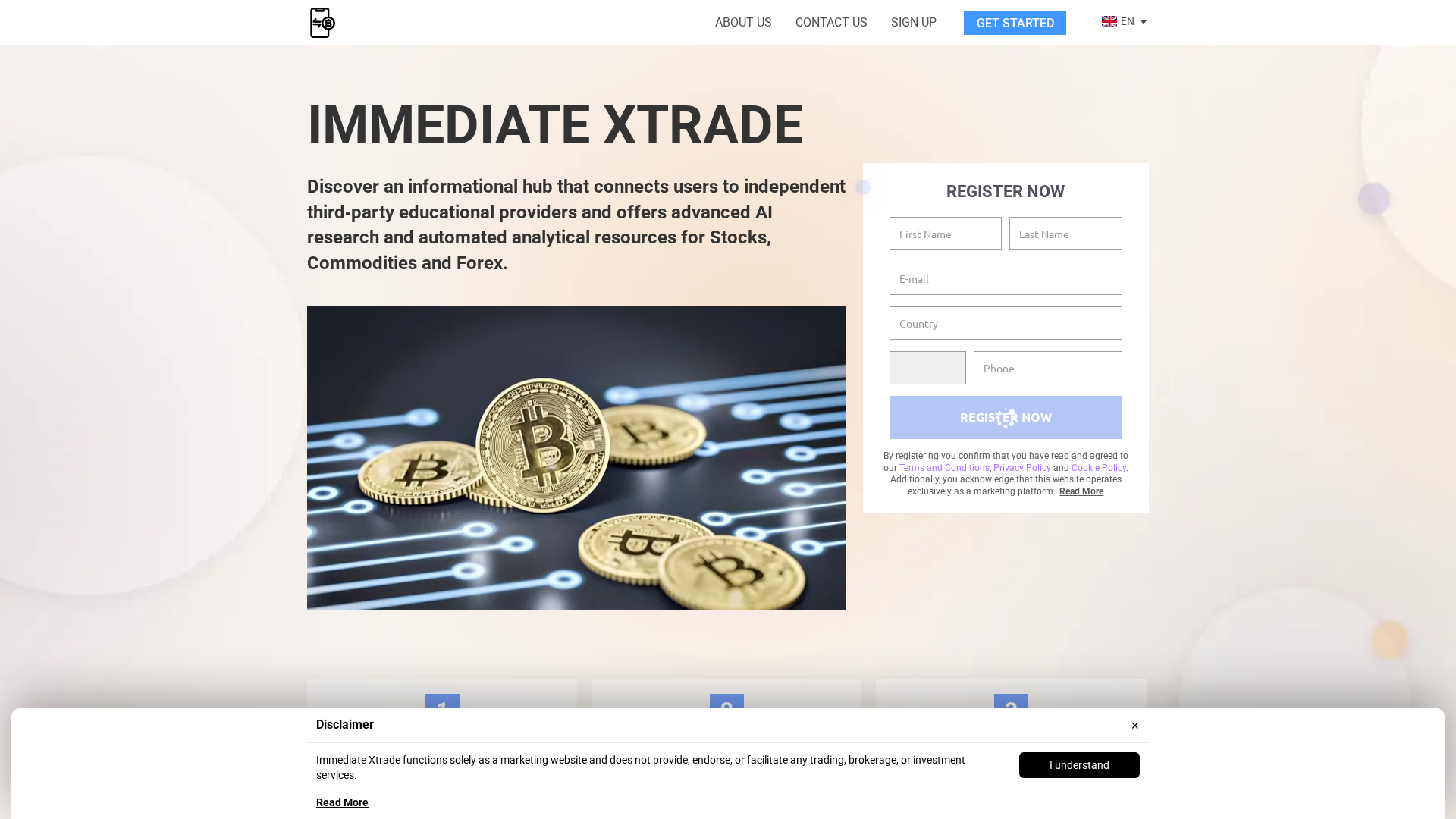 Screenshot of immediate-xtrade.com