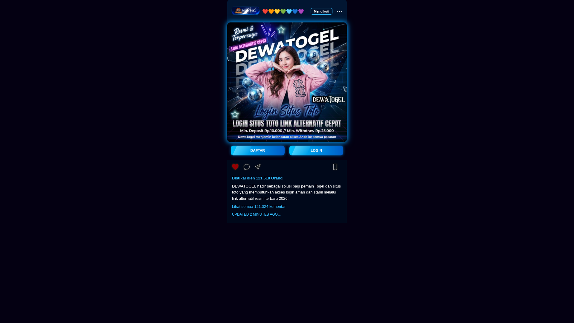 Screenshot of logindewatogel.pages.dev