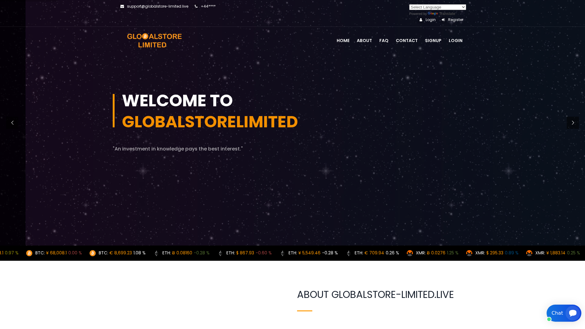 Screenshot of globalstore-limited.live