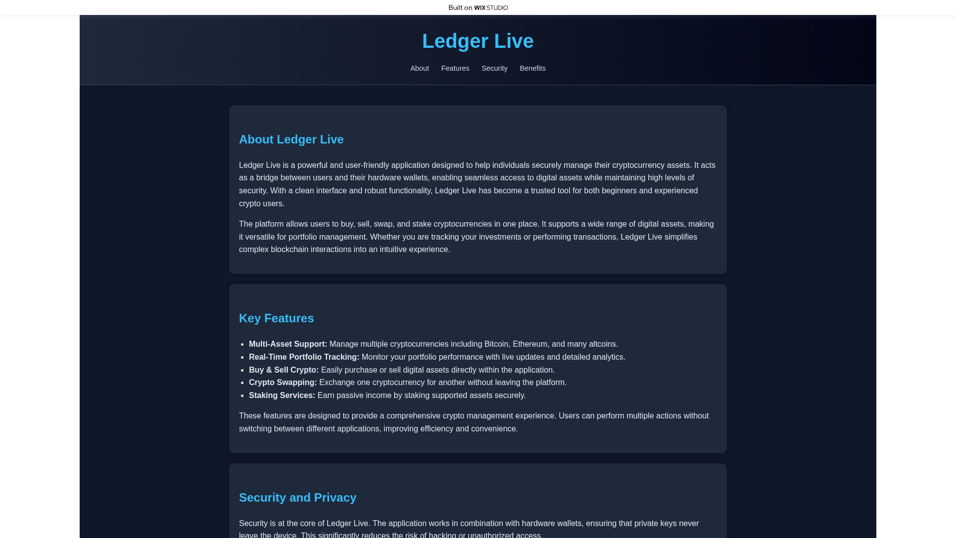 Screenshot of official-ldgrolive.wixstudio.com