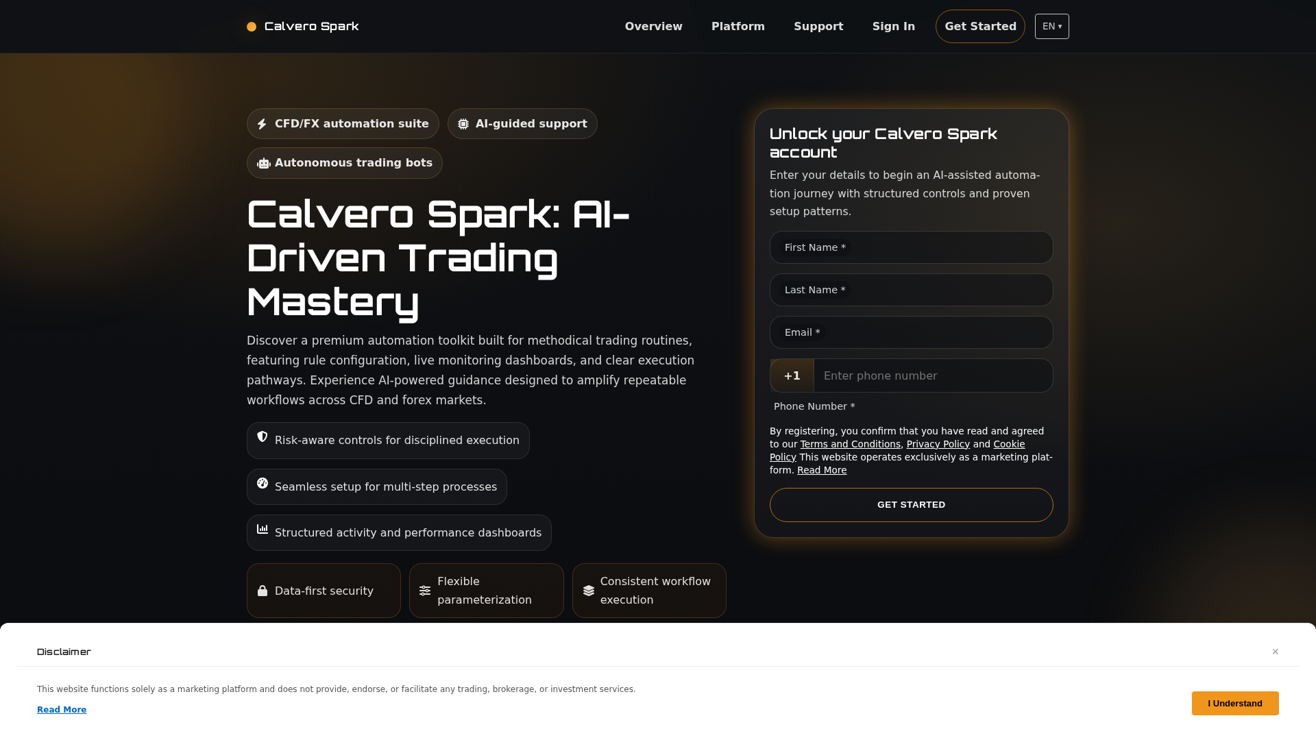 Screenshot of calverospark.digital
