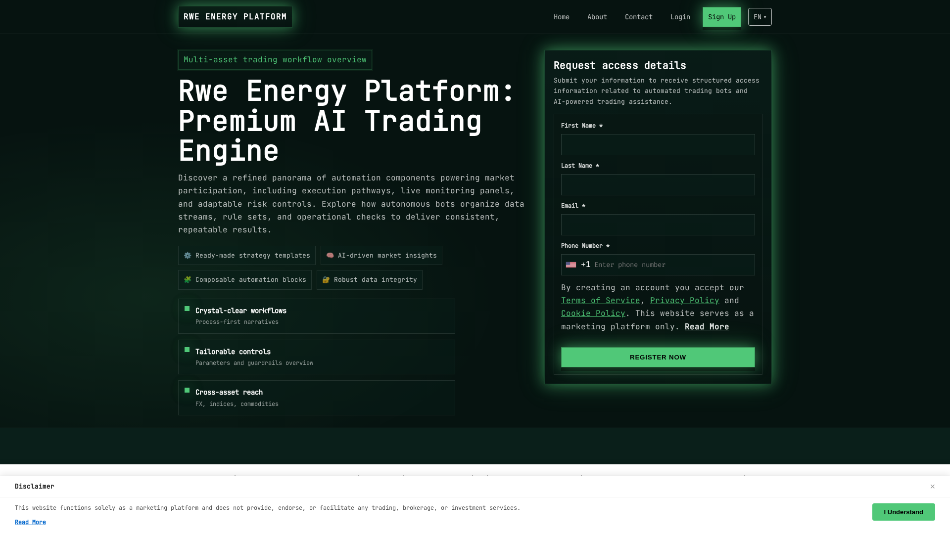 Screenshot of rweenergyplatform.digital