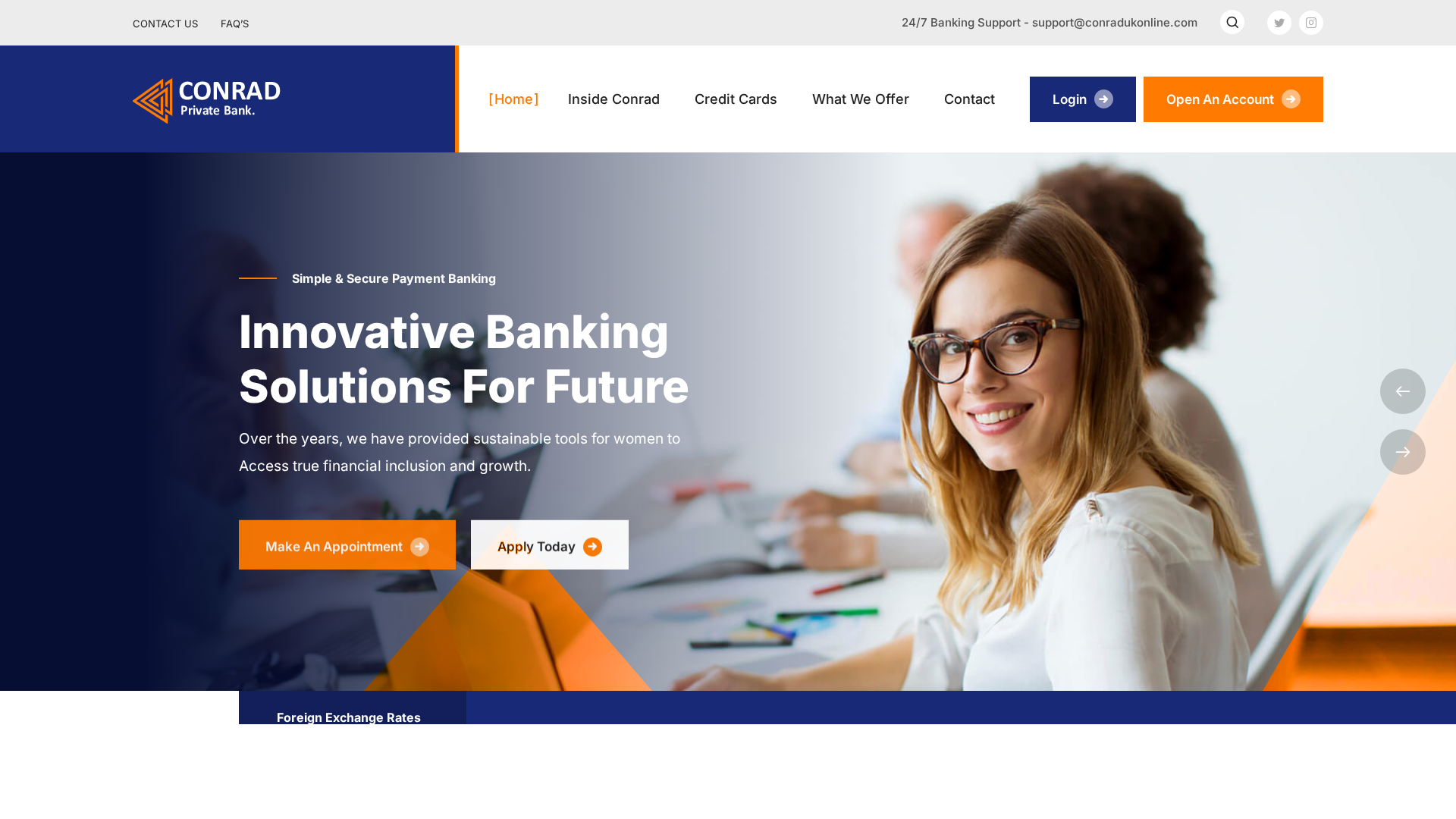 Screenshot of conradpbukonline.com