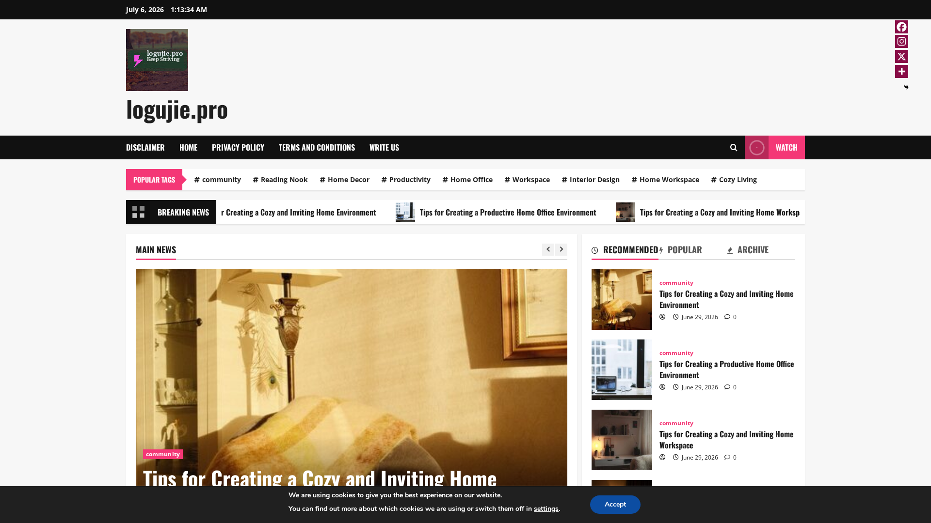 Screenshot of logujie.pro