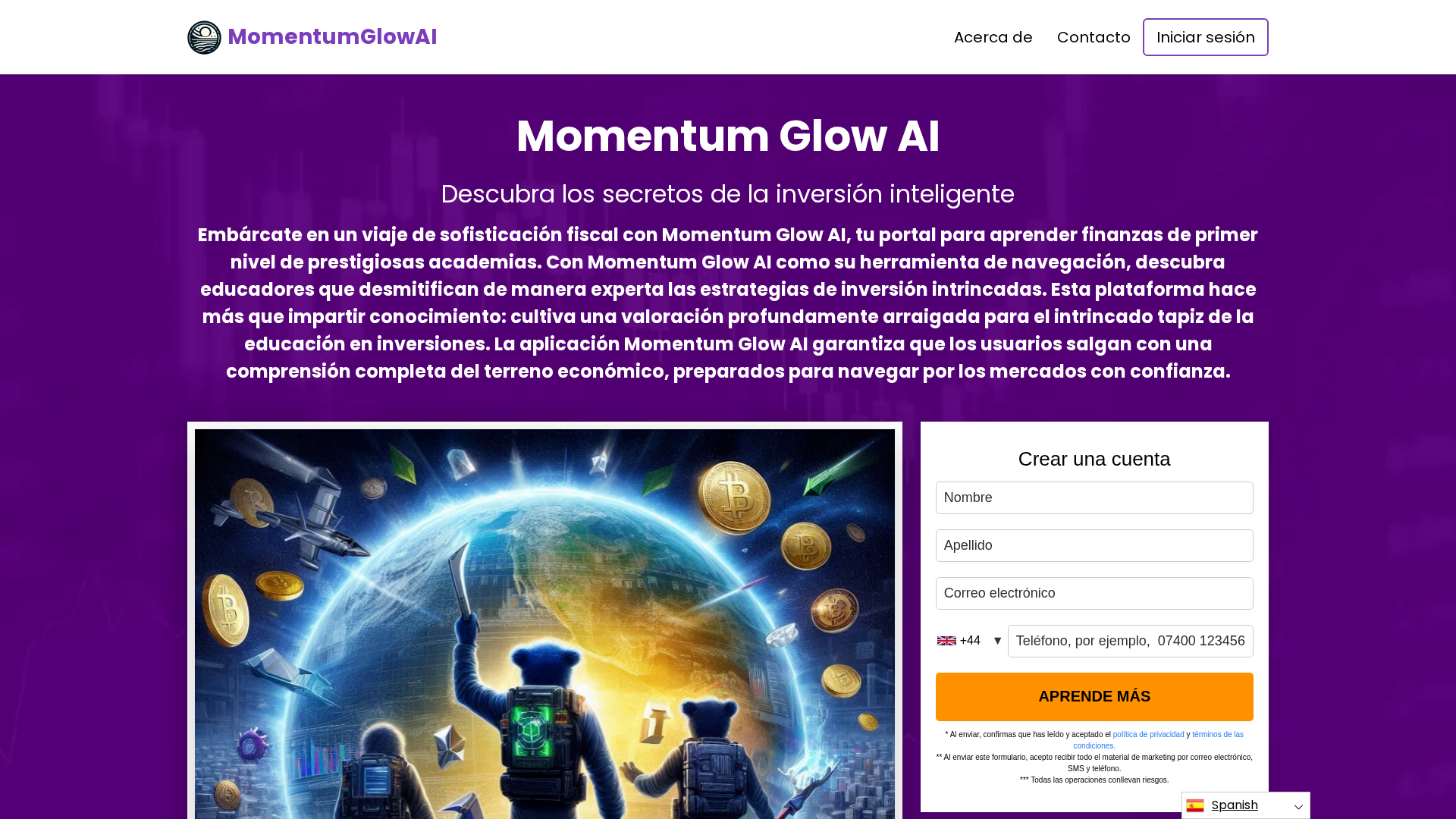 Screenshot of immediatemomentum.info