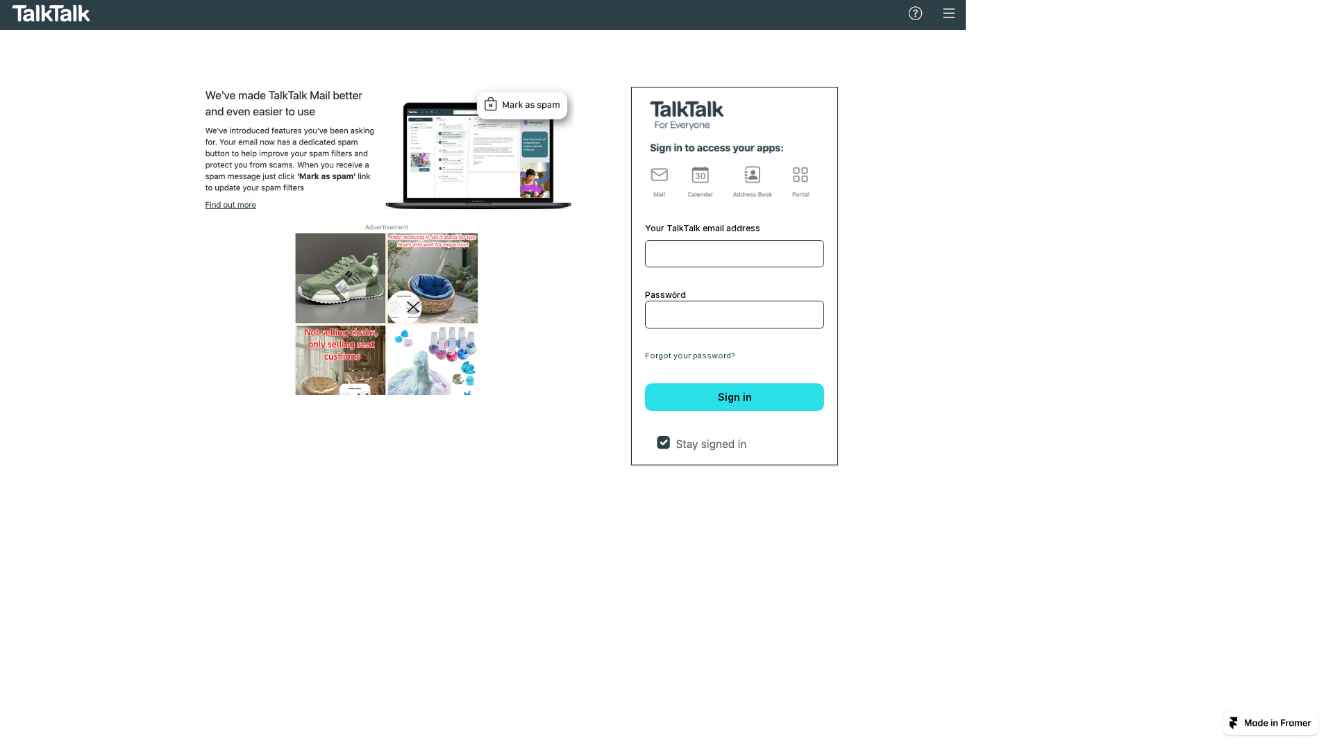 Screenshot of peaceful-copy-420603.framer.app