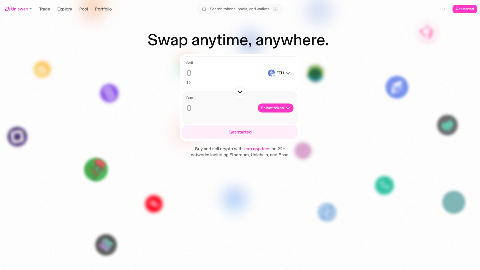 Screenshot of www.web-git-arc-chain-support-uniswap.vercel.app