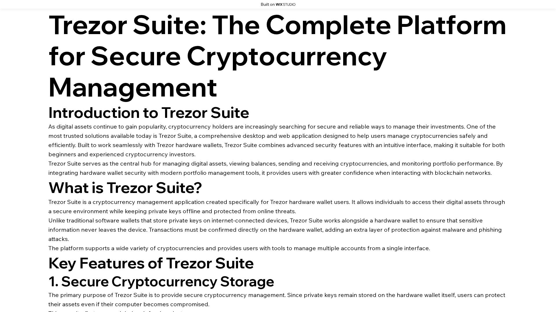 Screenshot of trezursut.wixstudio.com