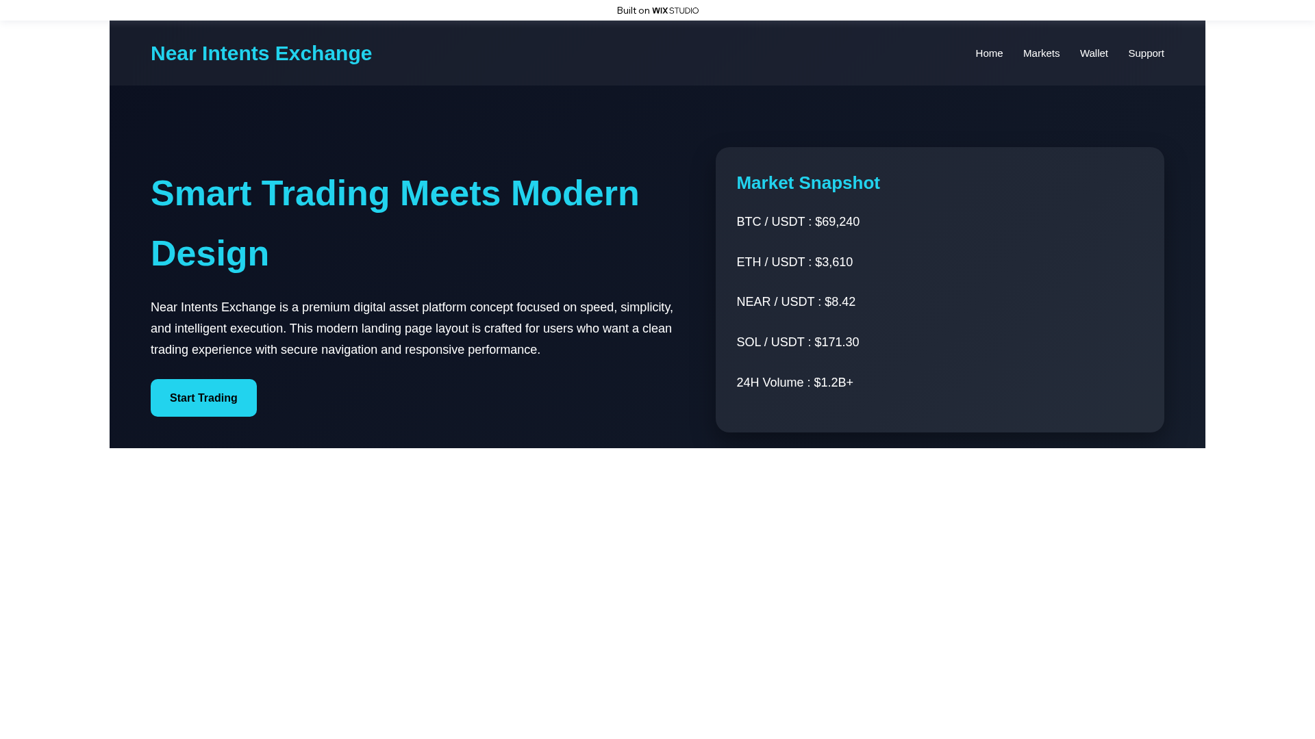 Screenshot of neareintentns.wixstudio.com