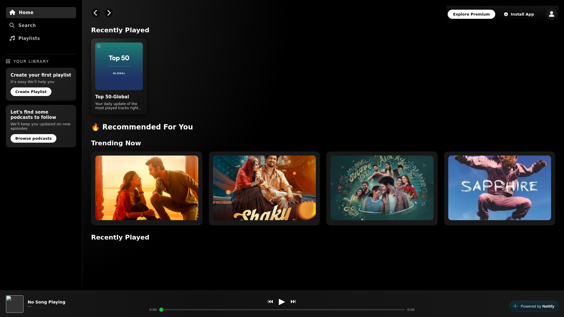 Screenshot of aimusicrecomendation.netlify.app
