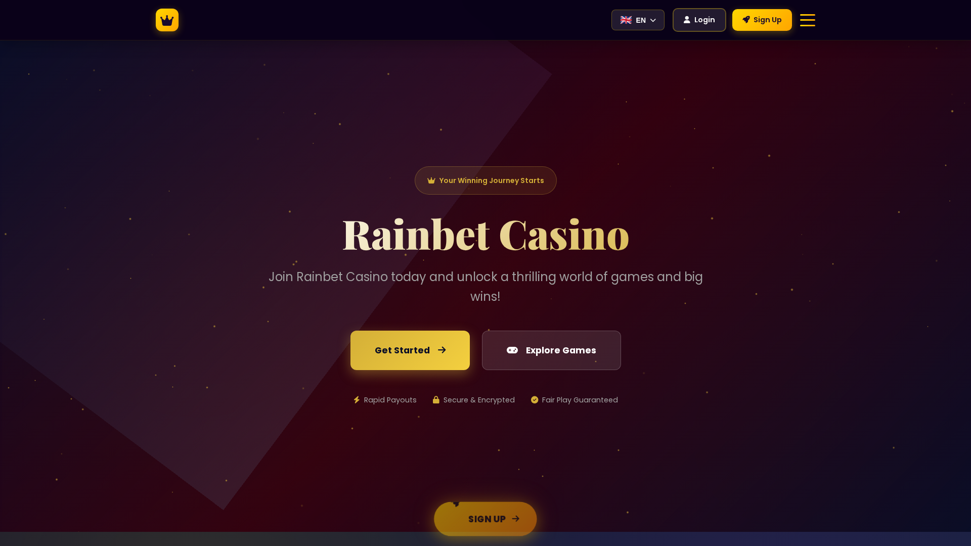 Screenshot of rainbet-no-deposit-bonus.click