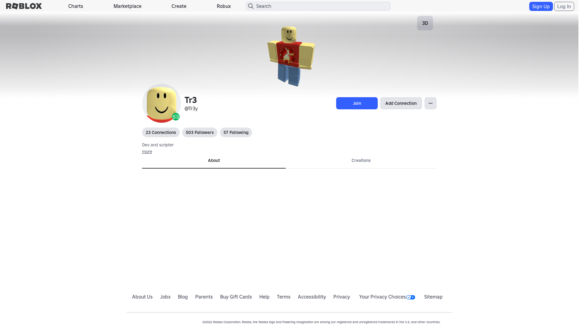 Screenshot of www.roblox.com.gr