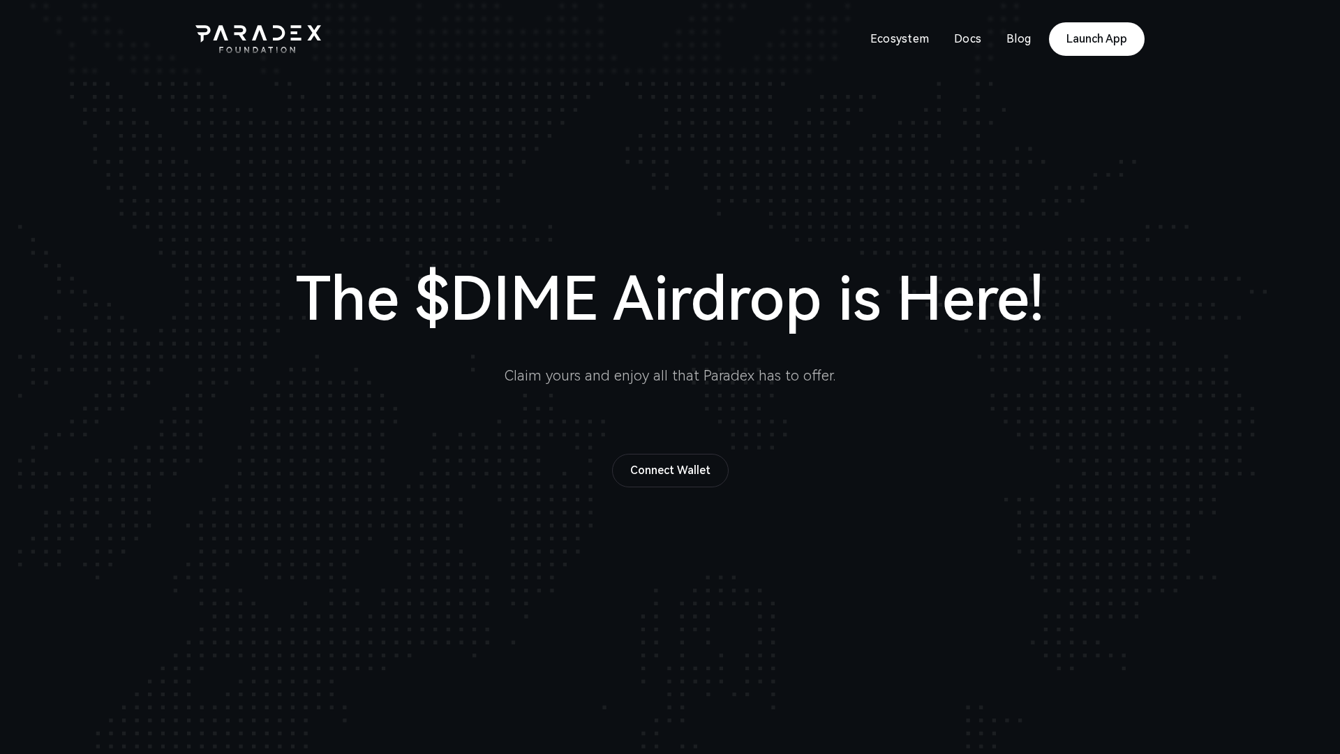 Screenshot of paradexfoundation.app