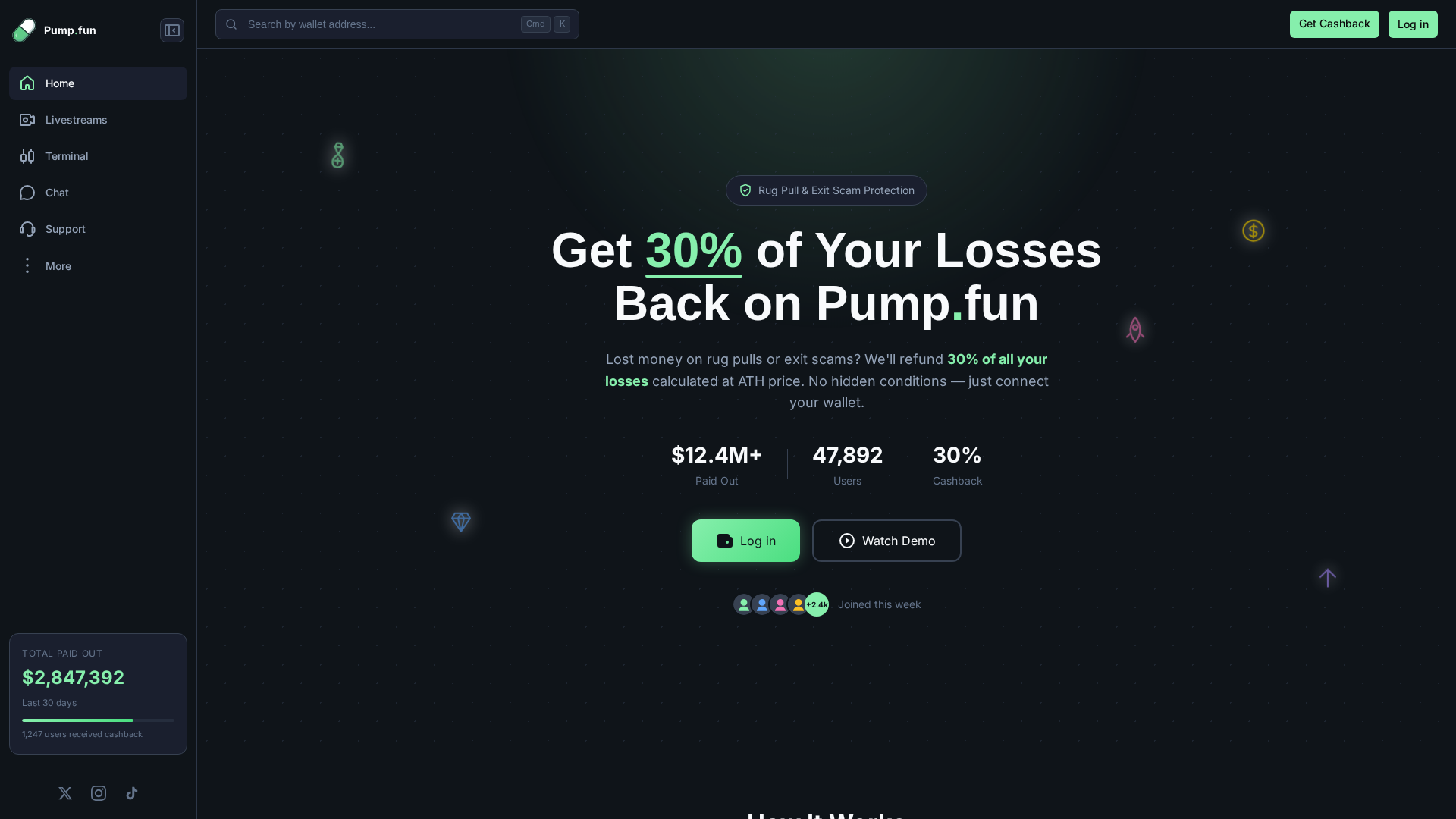 Screenshot of restore-pump.fun