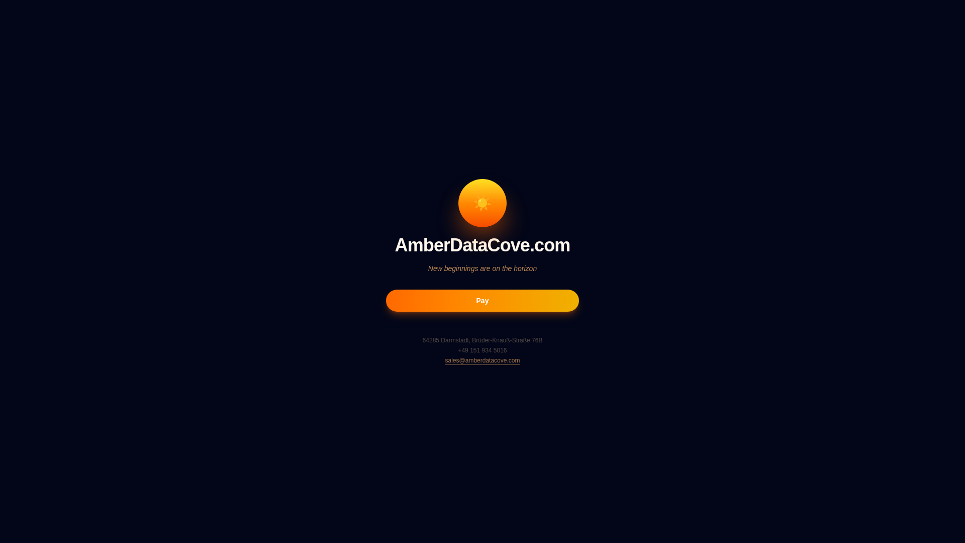 Screenshot of amberdatacove.com