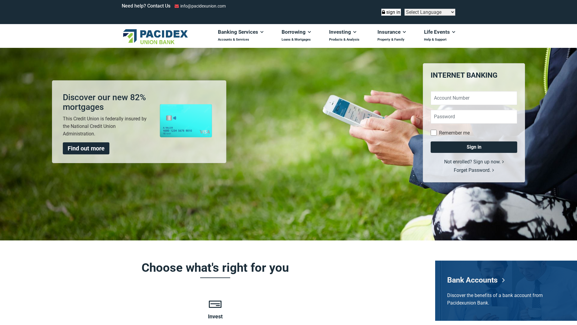 Screenshot of pacidexunion.com