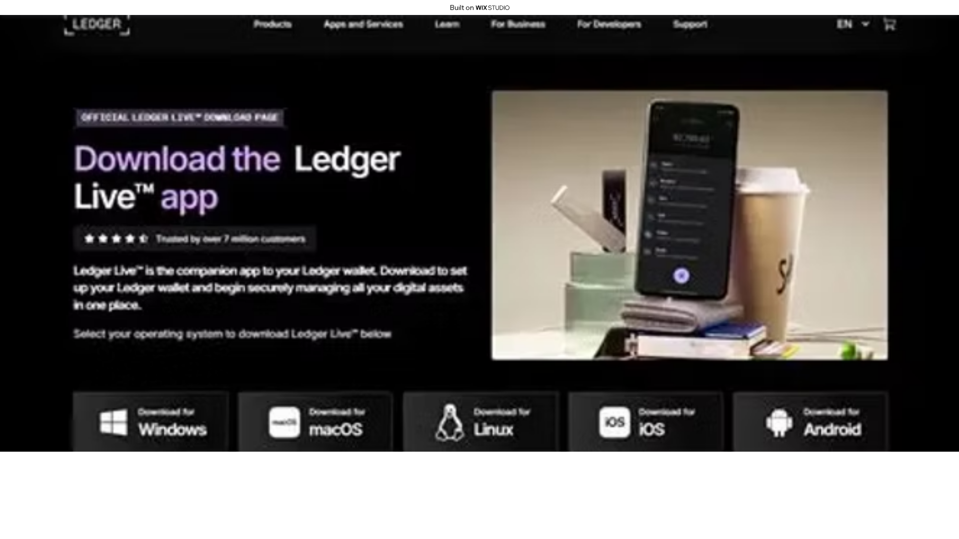 Screenshot of startcdn-ledgrss.wixstudio.com