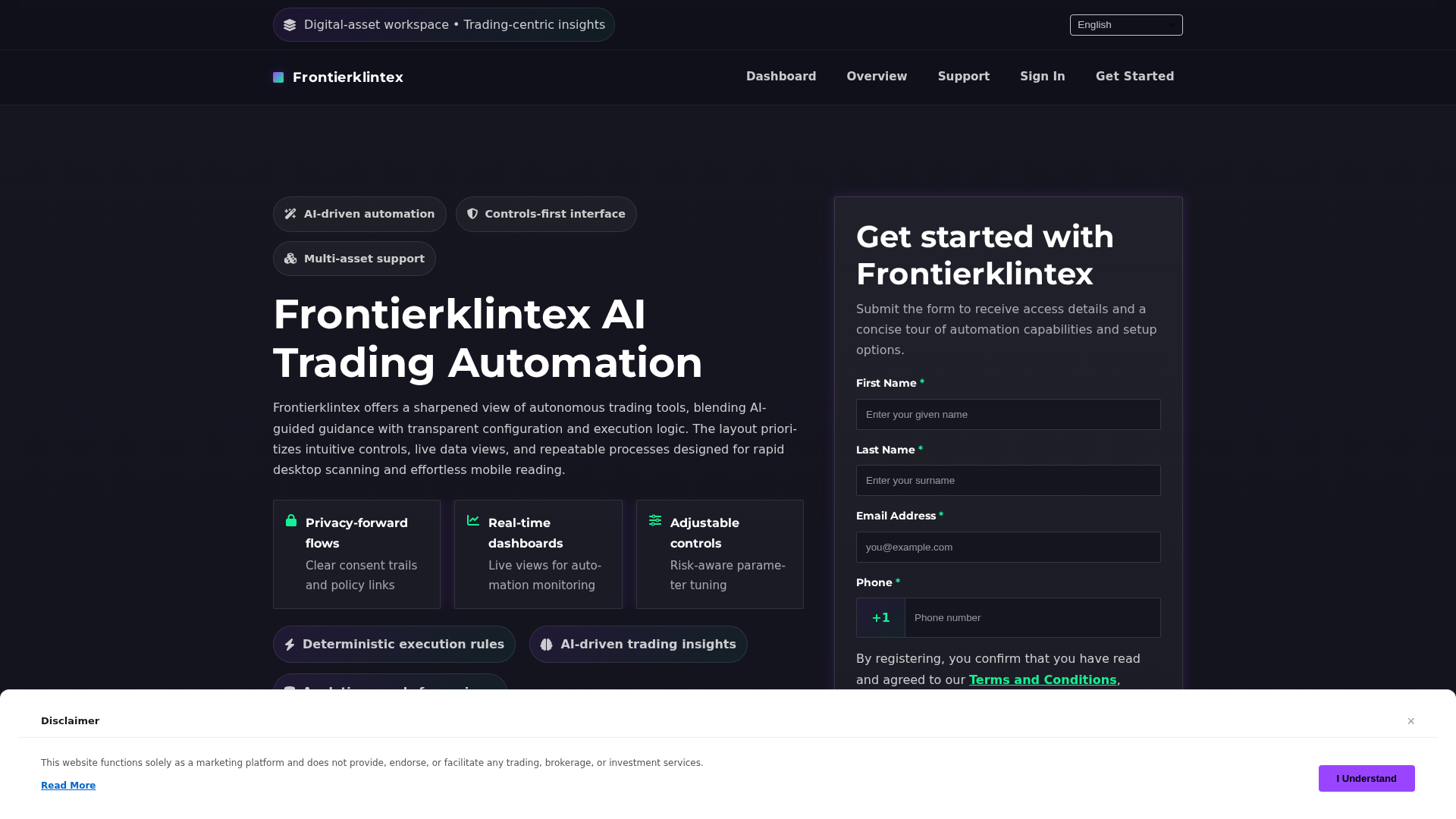 Screenshot of frontierklintex.click