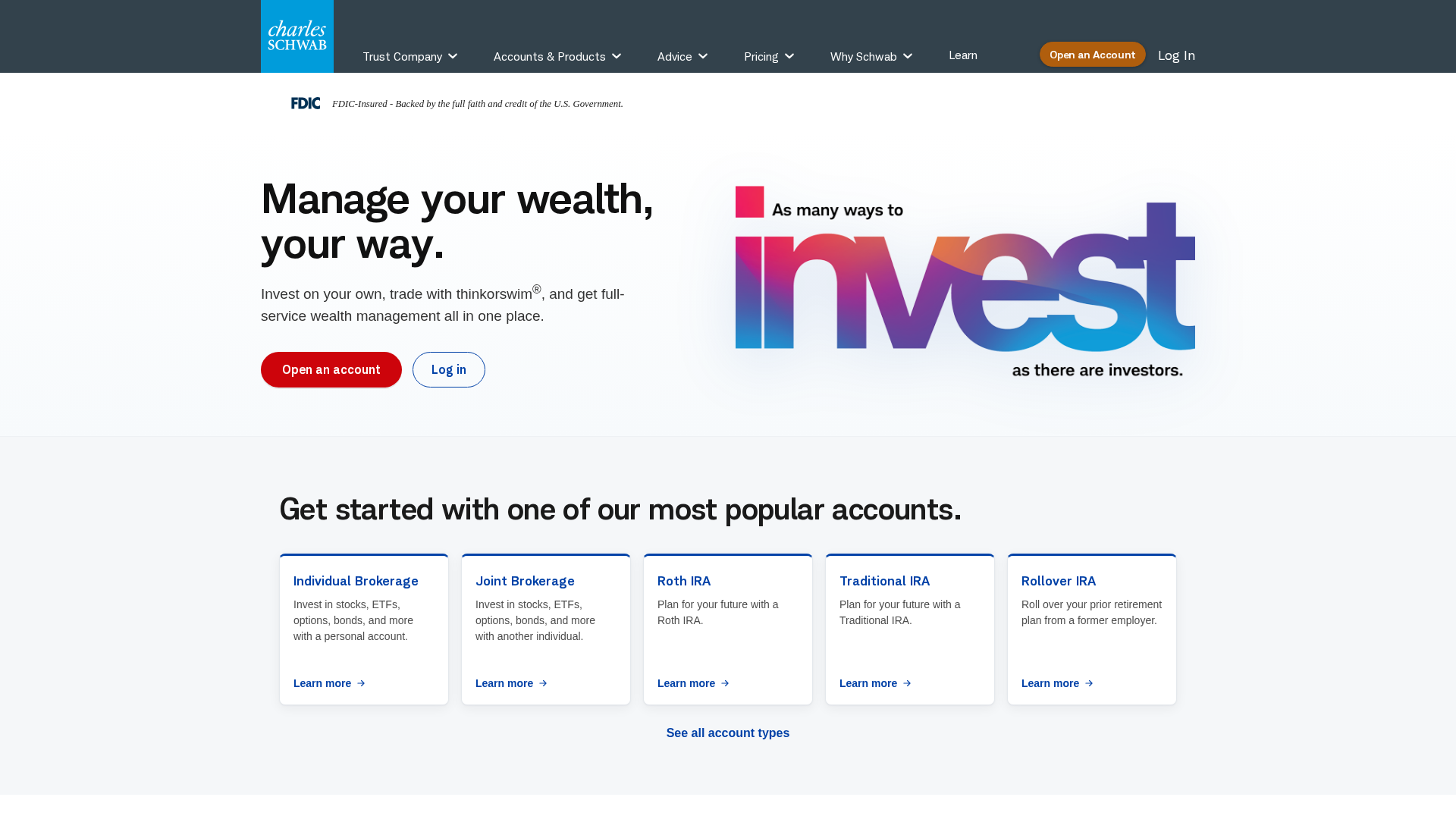 Screenshot of www.schwabverifyme.com