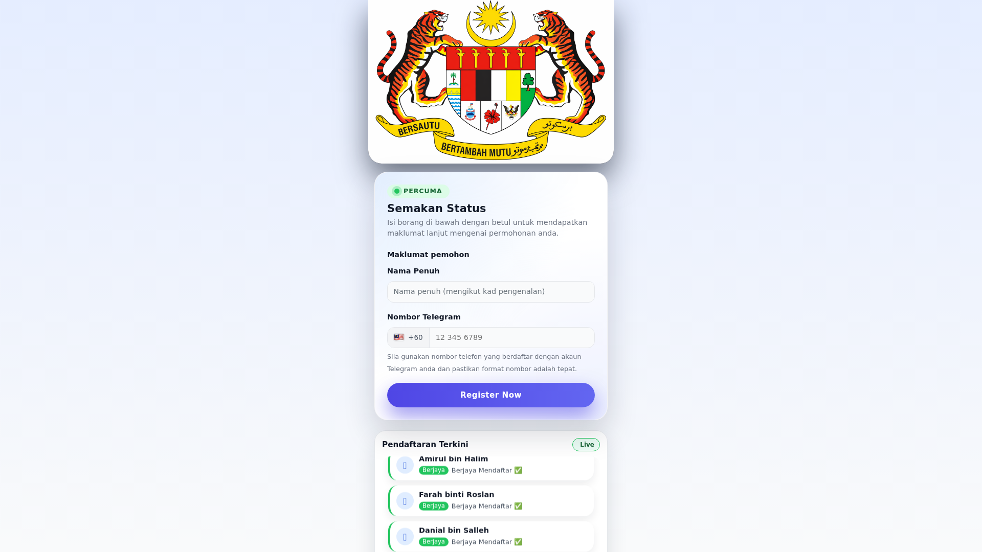 Screenshot of register-gov.ap-my1.com