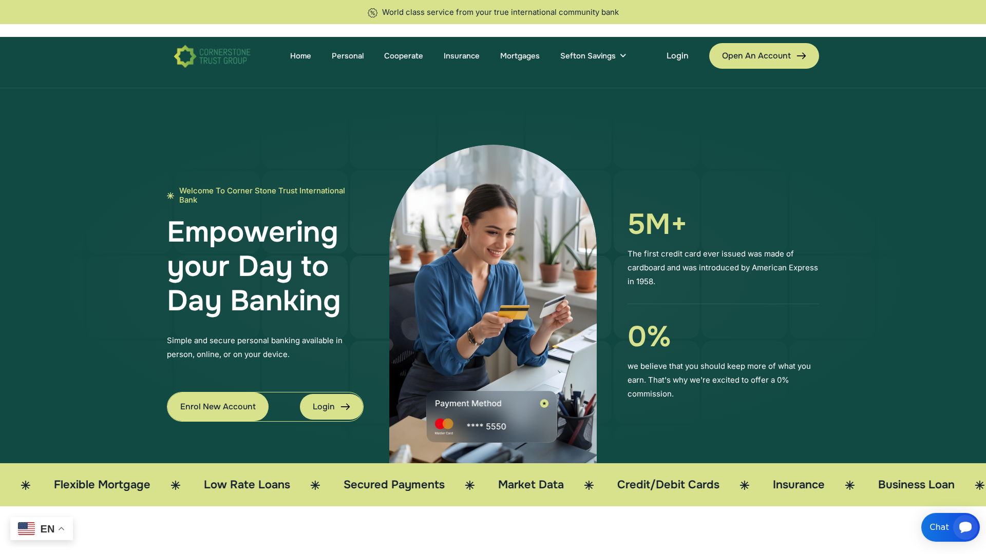 Screenshot of cornerstonetrustgroup.com