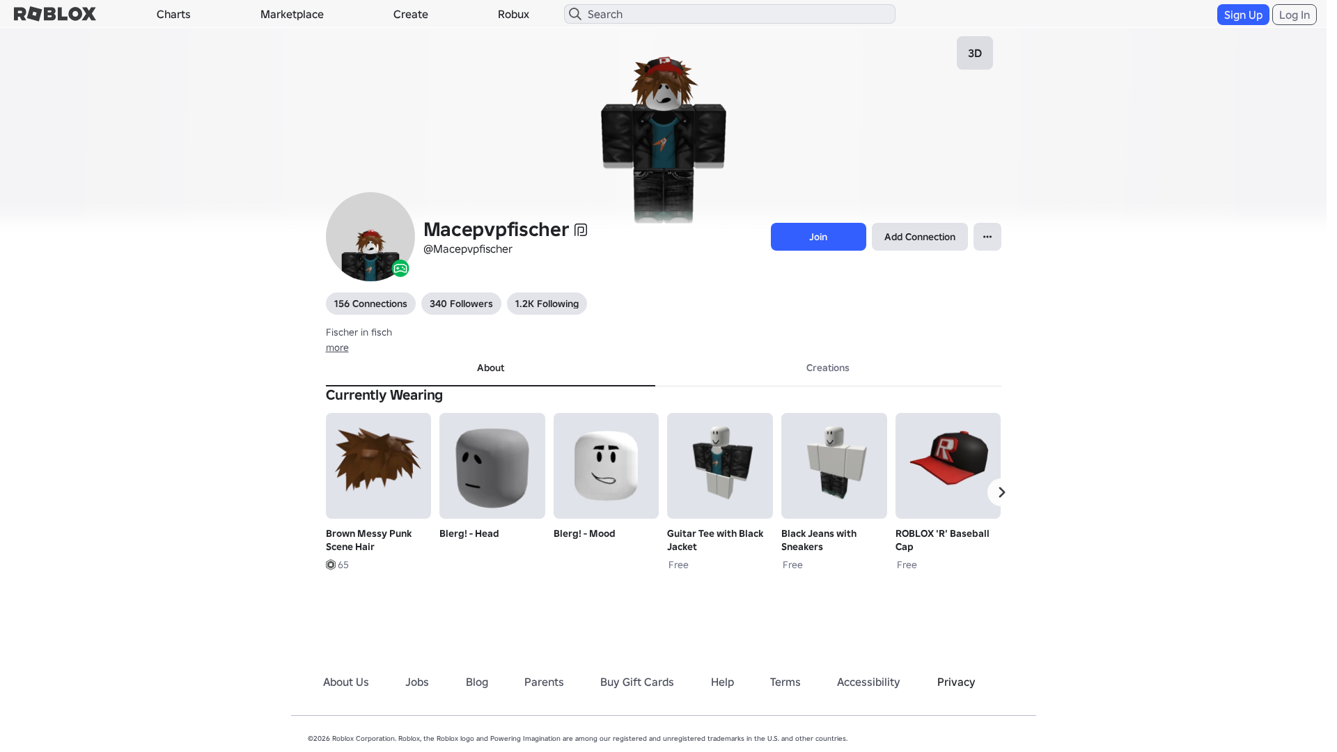 Screenshot of www.roblox.com.ml