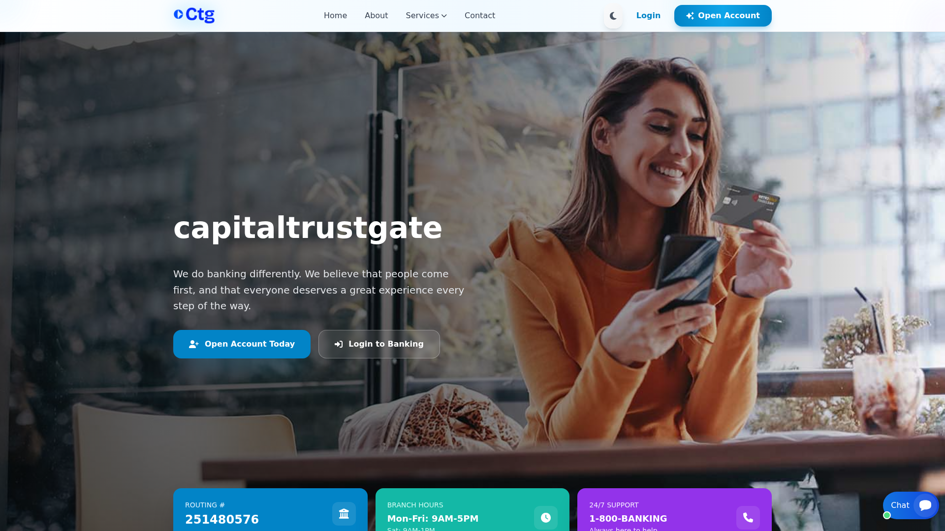 Screenshot of capitaltrustgate.com