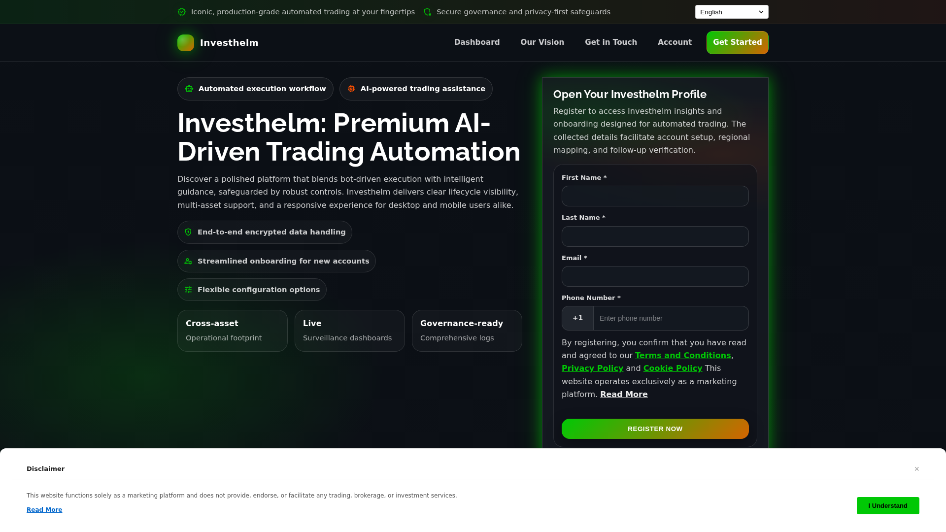Screenshot of investhelm-engine.com