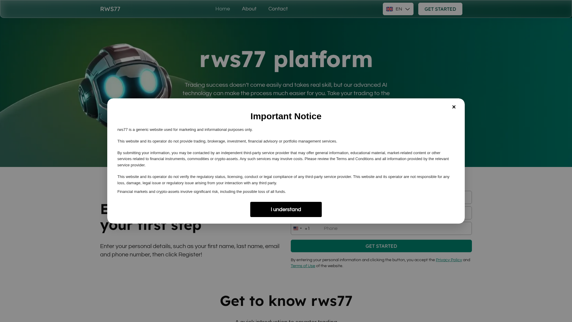 Screenshot of rws77.live